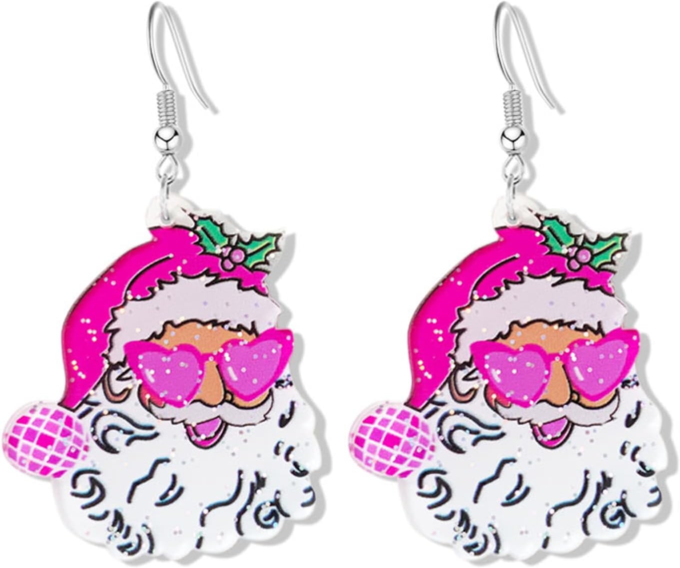 Christmas Earrings for Women Cute Fawn Charm Earrings Acrylic Fashion Christmas Tree Cat Dinosaur Funny Earrings Xmas Party Favors Decor Accessories - 我的商店我的商店我的商店