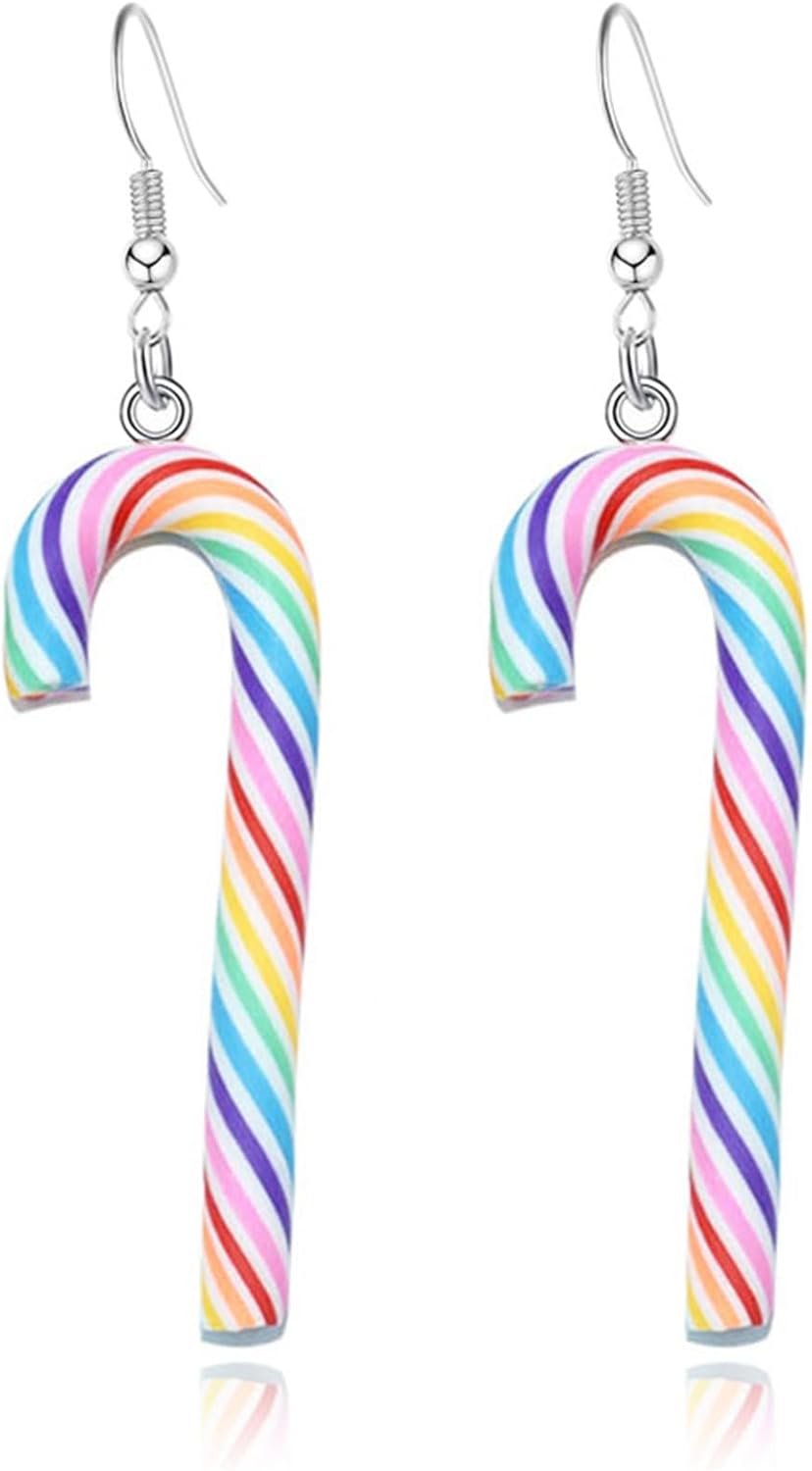 Christmas Earrings for Women Cute Fawn Charm Earrings Acrylic Fashion Christmas Tree Cat Dinosaur Funny Earrings Xmas Party Favors Decor Accessories - 我的商店我的商店我的商店