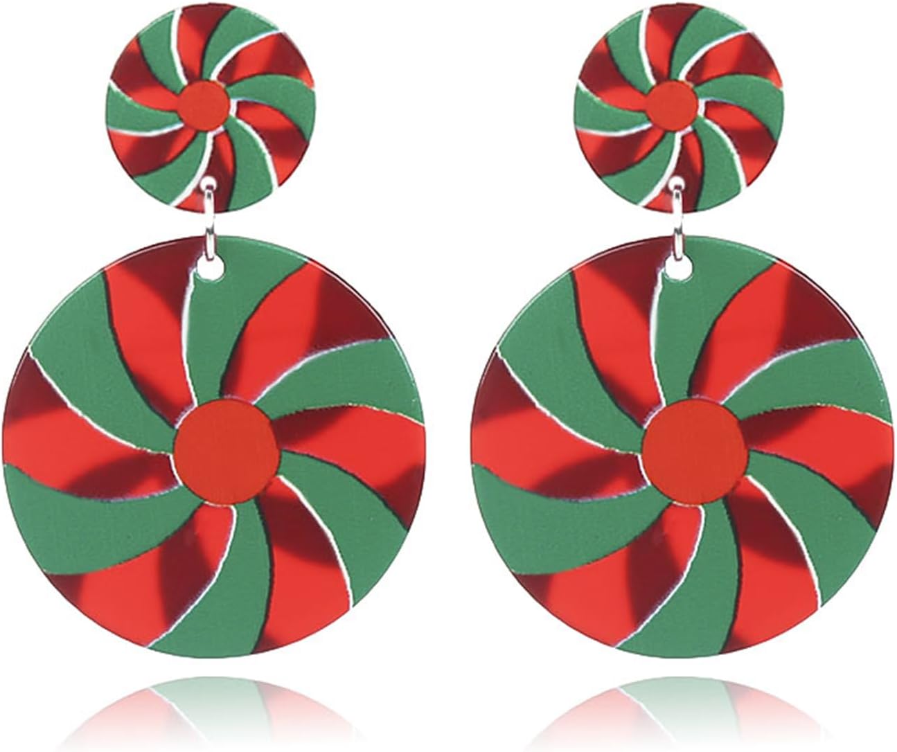 Christmas Earrings for Women Cute Fawn Charm Earrings Acrylic Fashion Christmas Tree Cat Dinosaur Funny Earrings Xmas Party Favors Decor Accessories - 我的商店我的商店我的商店