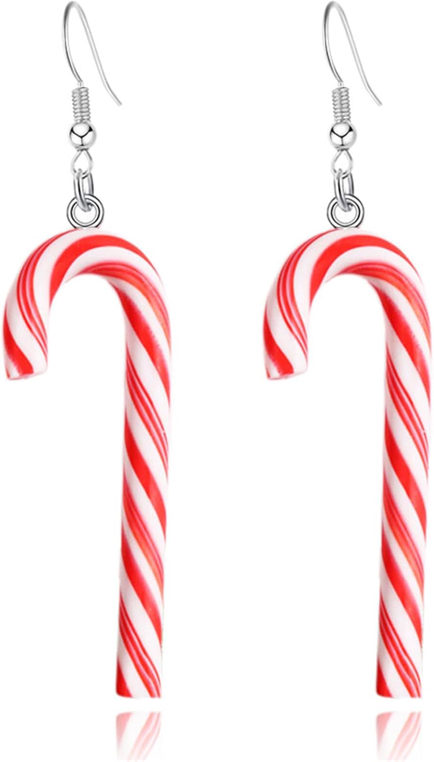 Christmas Earrings for Women Cute Fawn Charm Earrings Acrylic Fashion Christmas Tree Cat Dinosaur Funny Earrings Xmas Party Favors Decor Accessories - 我的商店我的商店我的商店