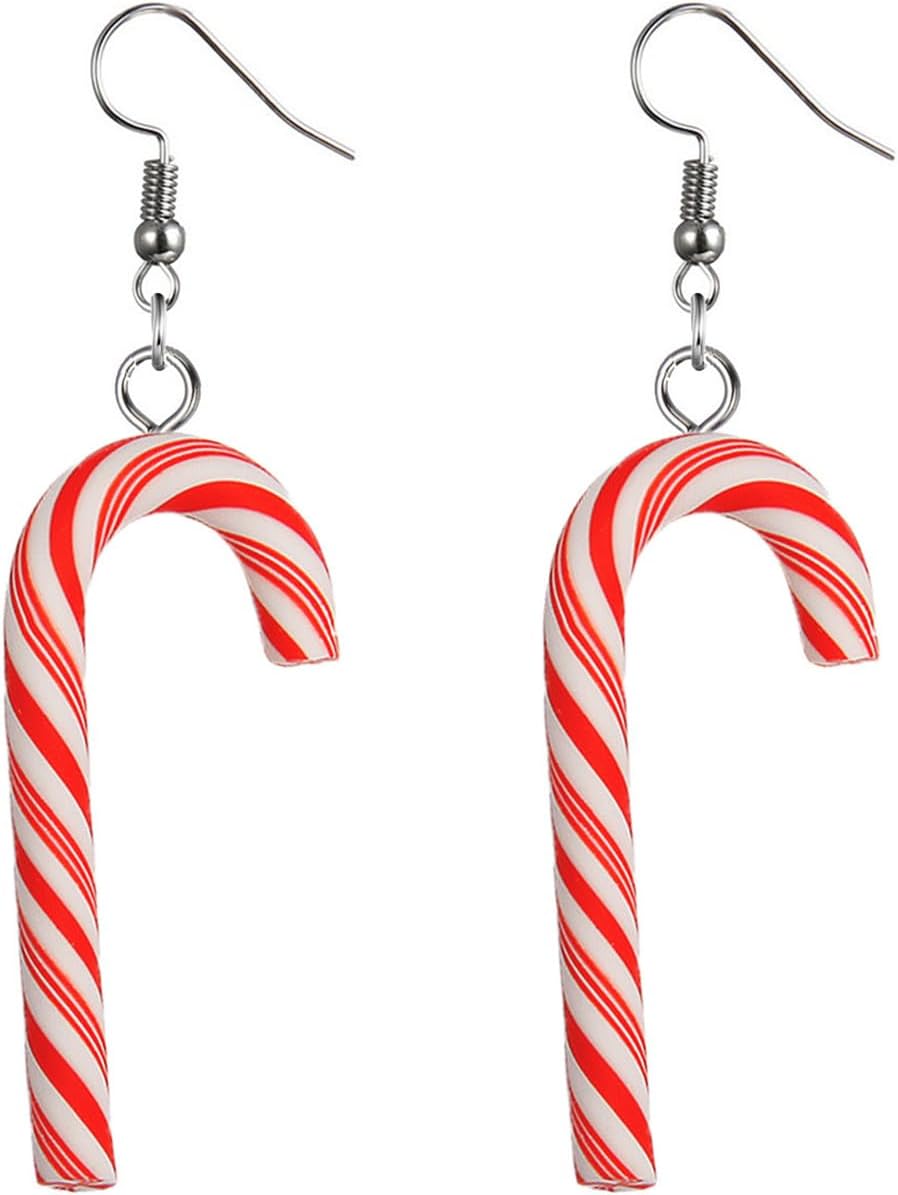 Christmas Earrings for Women Cute Funny Acrylic Christmas Santa Claus Tree Cat Dinosaur Earrings Xmas New Year Party Holiday Earring - 我的商店我的商店我的商店