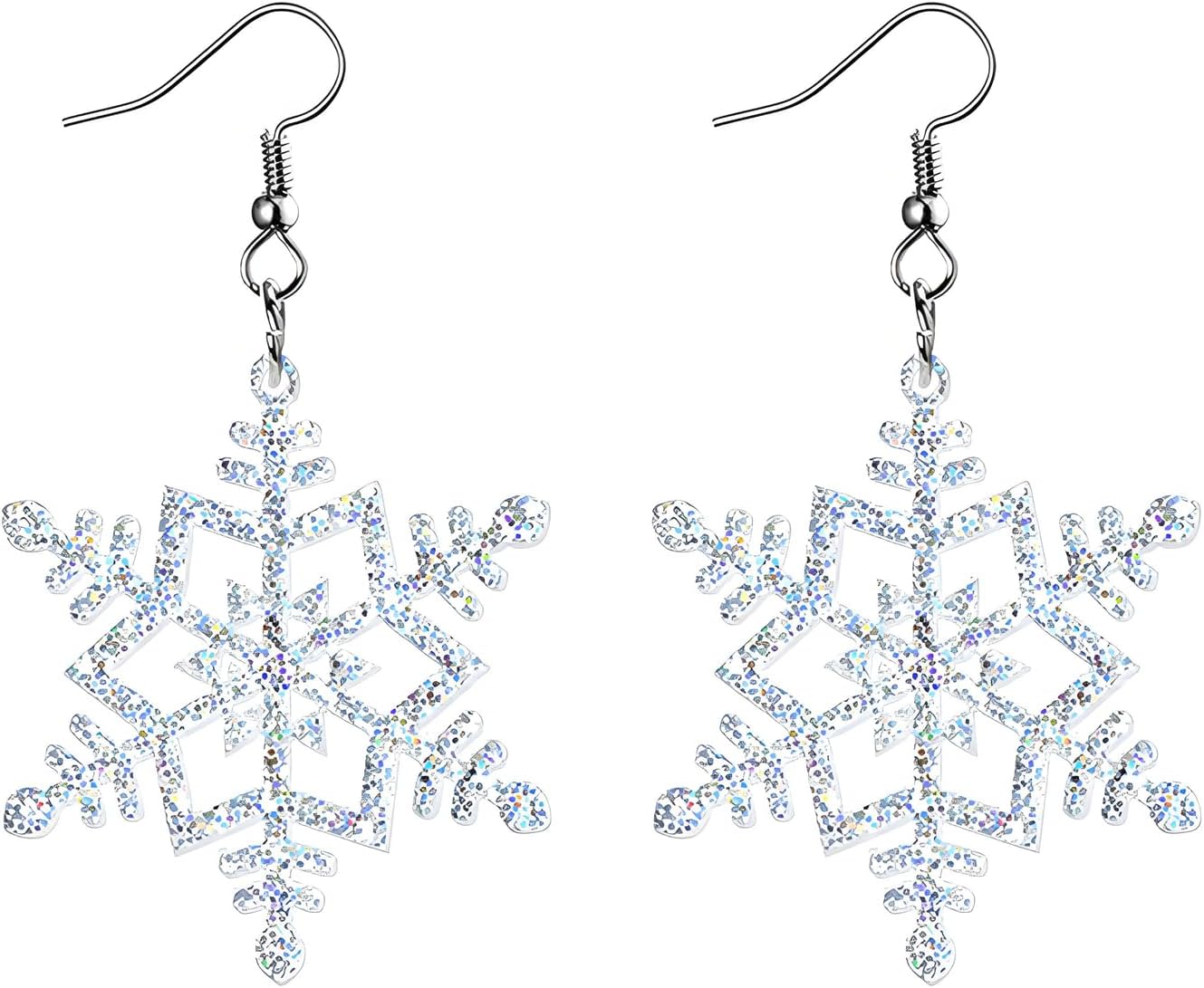 Christmas Earrings for Women Cute Funny Acrylic Christmas Santa Claus Tree Cat Dinosaur Earrings Xmas New Year Party Holiday Earring - 我的商店我的商店我的商店