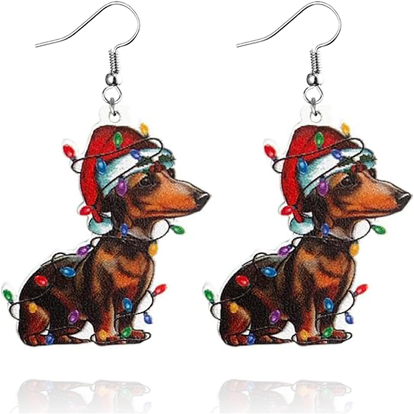 Christmas Earrings for Women Cute Handmade Acrylic Lightweight Colorful Christmas Gingerbread Man Candy Cane Tree Cake Jingle Bell Santa Claus Reindeer Dangle Drop Holiday Earrings Xmas Merry Christmas Jewelry Gifts - 我的商店我的商店我的商店