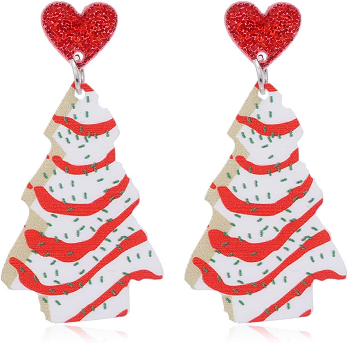 Christmas Earrings for Women Cute Handmade Acrylic Lightweight Colorful Christmas Gingerbread Man Candy Cane Tree Cake Jingle Bell Santa Claus Reindeer Dangle Drop Holiday Earrings Xmas Merry Christmas Jewelry Gifts - 我的商店我的商店我的商店