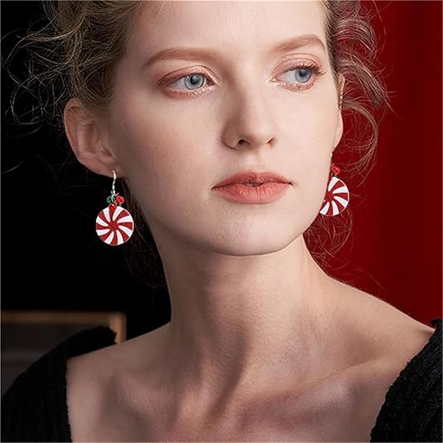 Christmas Earrings for Women Cute Handmade Acrylic Lightweight Colorful Christmas Gingerbread Man Candy Cane Tree Cake Jingle Bell Santa Claus Reindeer Dangle Drop Holiday Earrings Xmas Merry Christmas Jewelry Gifts - 我的商店我的商店我的商店