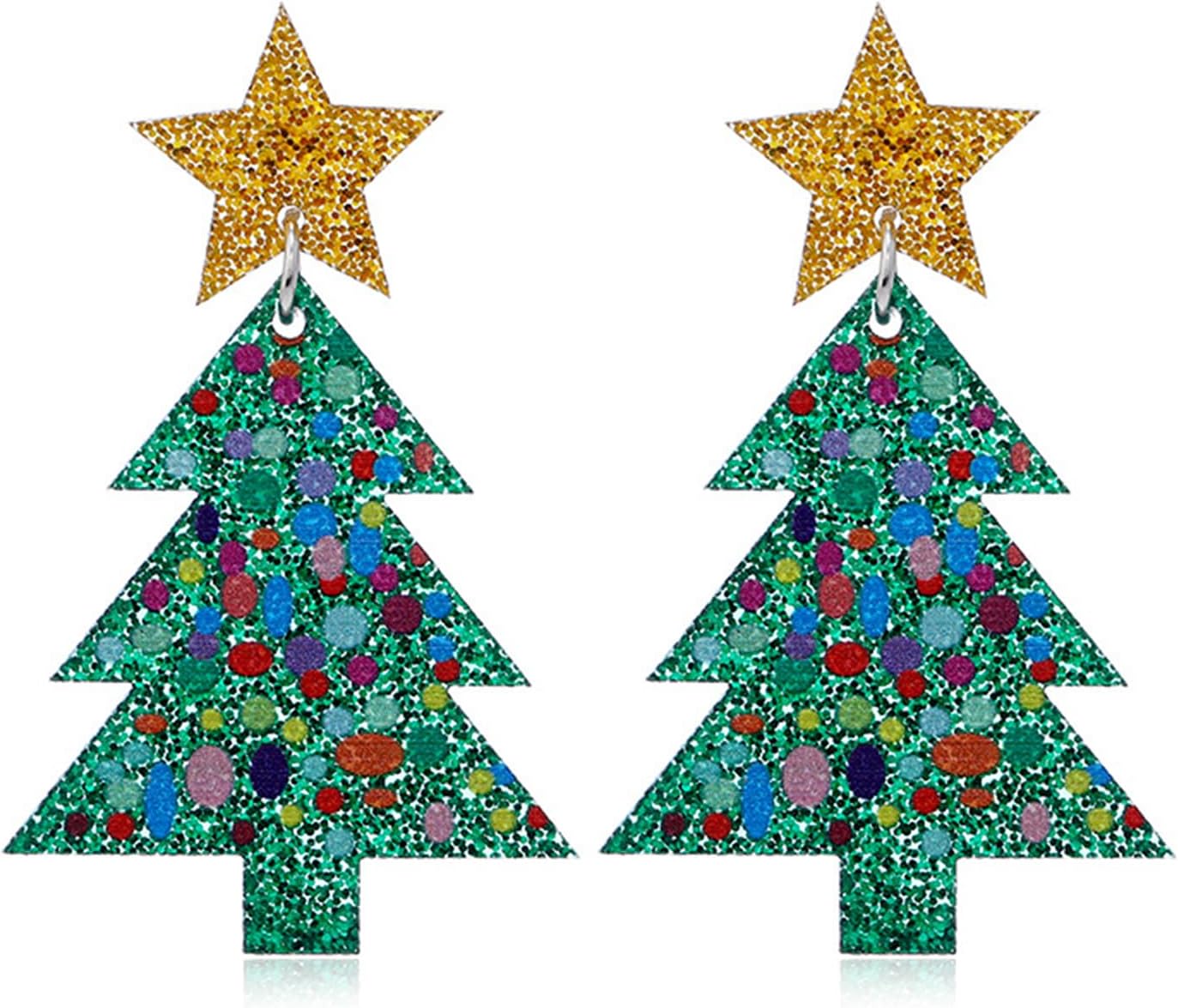 Christmas Earrings for Women Cute Handmade Acrylic Lightweight Colorful Christmas Gingerbread Man Candy Cane Tree Cake Jingle Bell Santa Claus Reindeer Dangle Drop Holiday Earrings Xmas Merry Christmas Jewelry Gifts - 我的商店我的商店我的商店