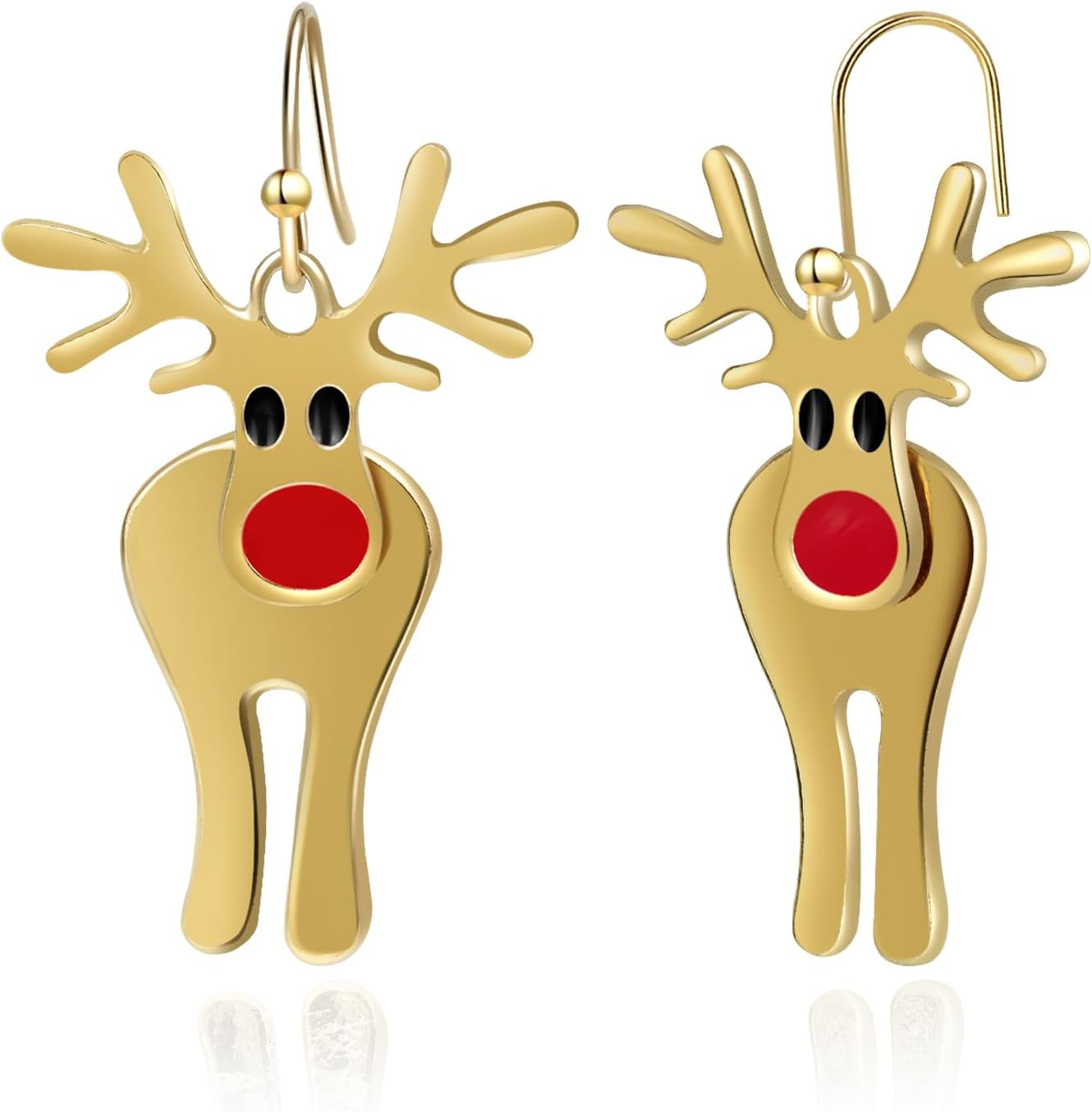 Christmas Earrings for Women, Cute Reindeer Dangle Earrings, Christmas Accessories For Women - 我的商店我的商店我的商店