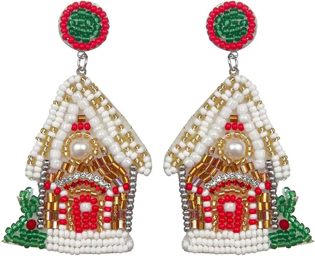 Christmas Earrings For Women, Drop Earrings Holiday Jewerly Festive Decorations Accessories - 我的商店我的商店我的商店