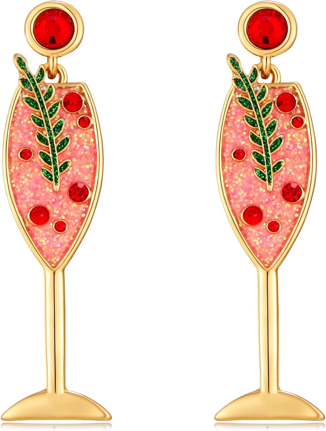 Christmas Earrings for Women - Gingerbread Man, Trees, Bow, Candy, Snowflake, Reindeer & Colorful Light Bulbs Christmas Earrings Holiday Jewelry Gifts - 我的商店我的商店我的商店