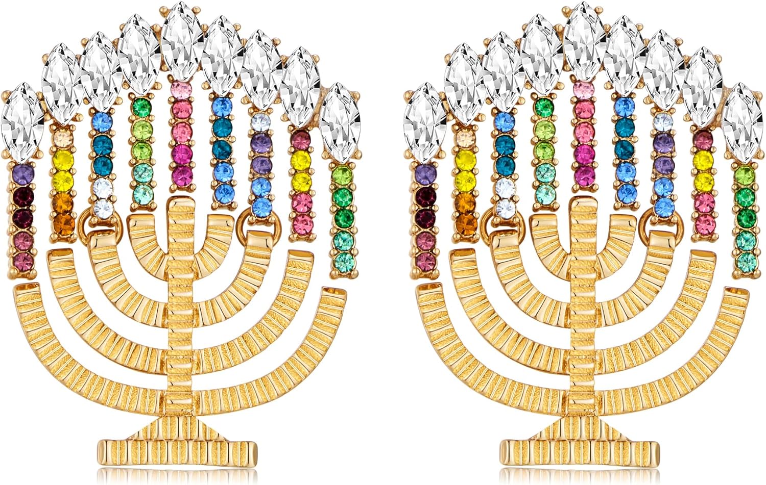 Christmas Earrings for Women - Gingerbread Man, Trees, Bow, Candy, Snowflake, Reindeer & Colorful Light Bulbs Christmas Earrings Holiday Jewelry Gifts - 我的商店我的商店我的商店