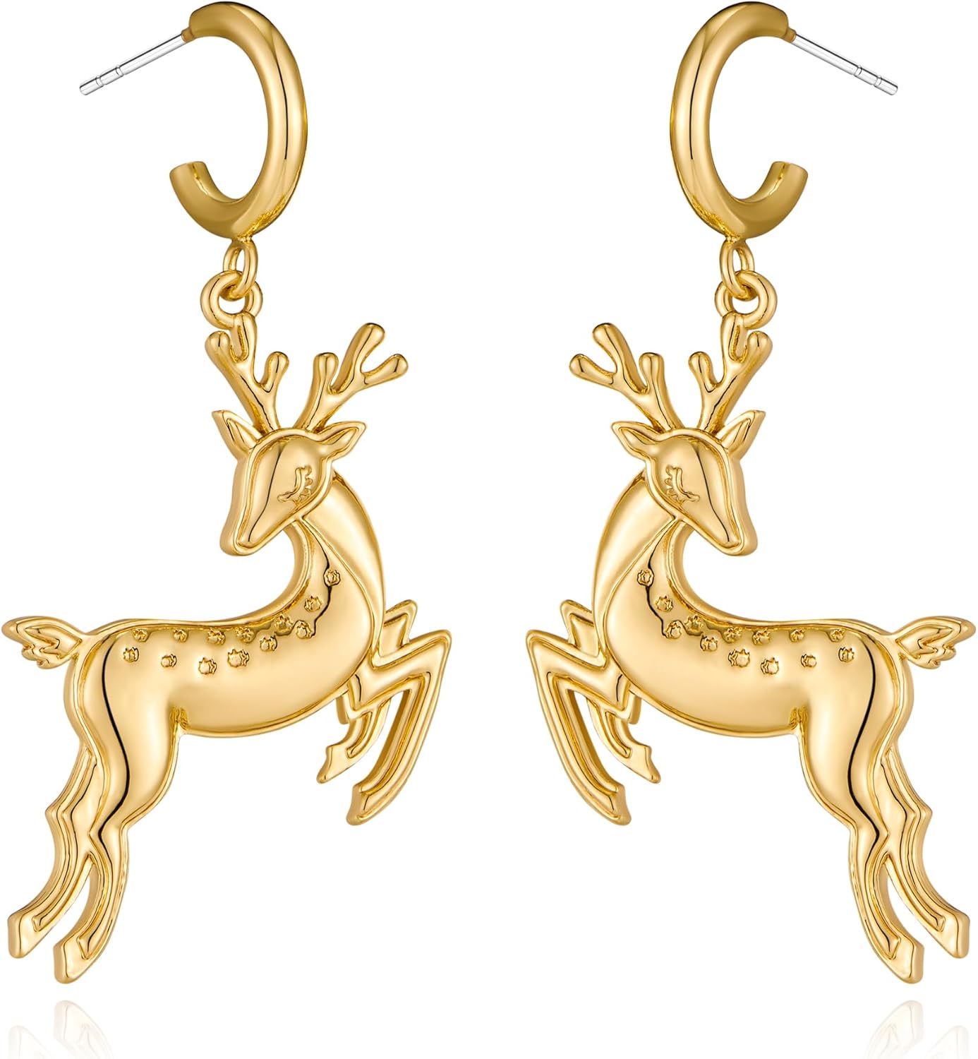 Christmas Earrings for Women - Gingerbread Man, Trees, Bow, Candy, Snowflake, Reindeer & Colorful Light Bulbs Christmas Earrings Holiday Jewelry Gifts - 我的商店我的商店我的商店