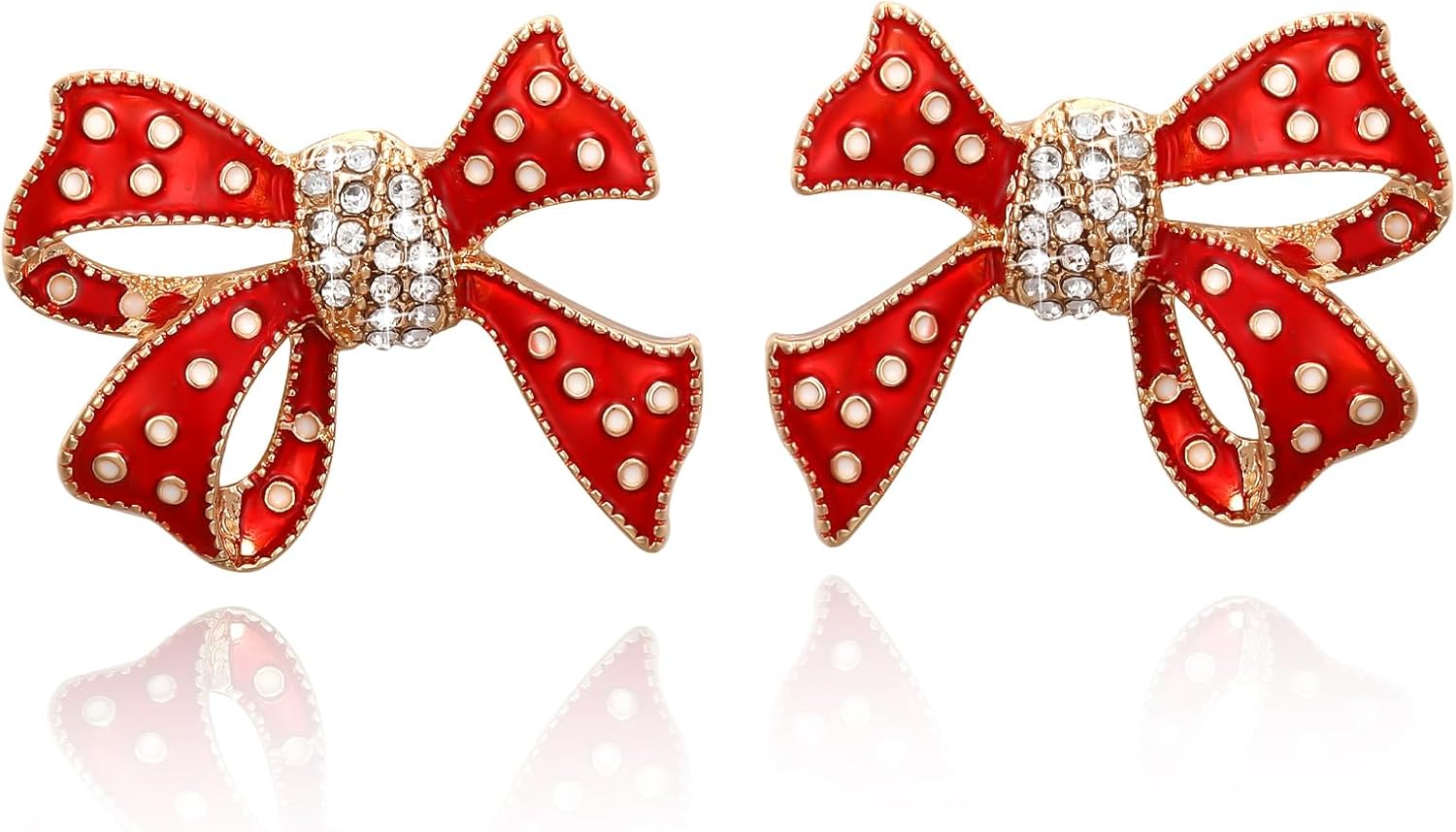 Christmas Earrings for Women, Hypoallergenic Bow Wreath Xmas Earrings, Santa Claus Dangle Earrings Holiday Christmas Jewelry Gifts - 我的商店我的商店我的商店