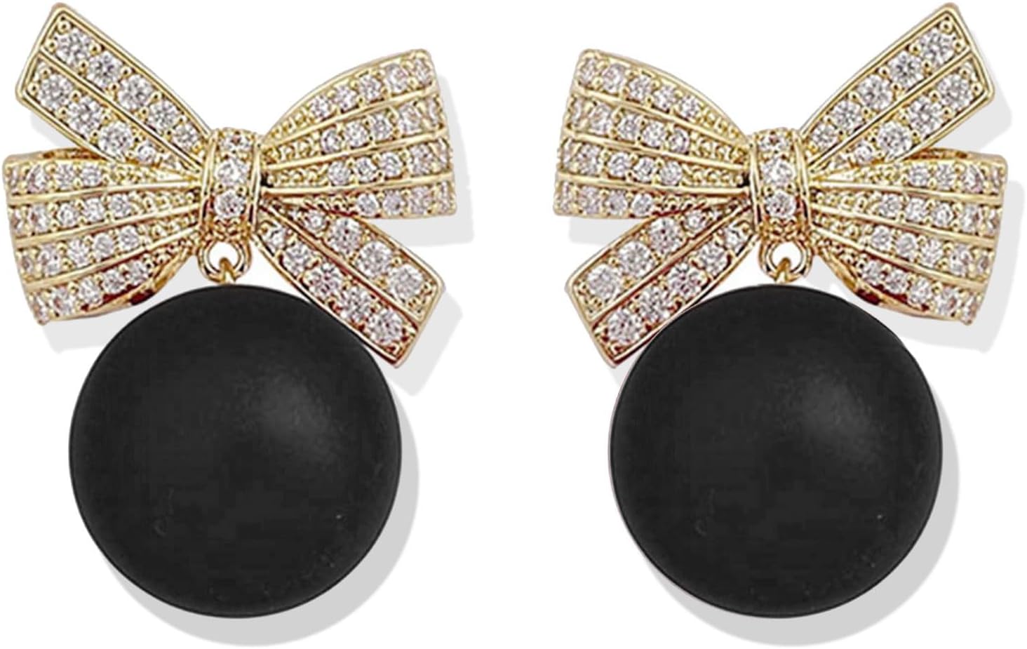 Christmas Earrings For Women Pearl Bow Earrings Xmas Jewelry Holiday Outfits Stocking Stuffers Christmas 2025 Holiday Accessories - 我的商店我的商店我的商店