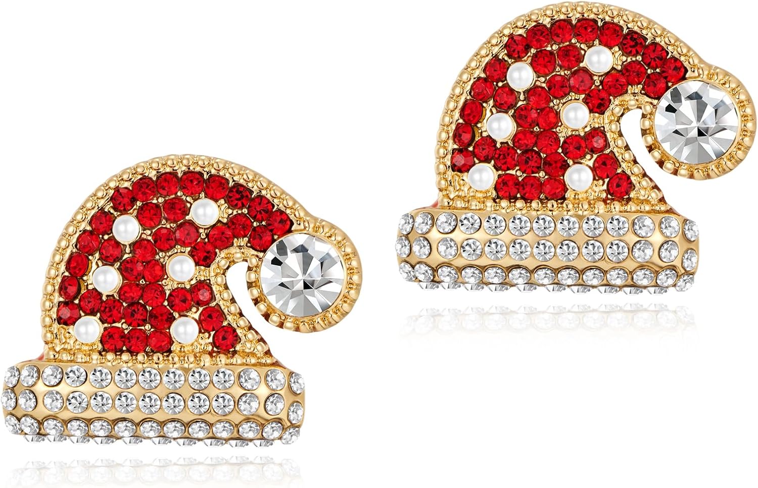 Christmas Earrings for Women Rhinestone Chritsmas Tree, Snowflake, Wreath, Colorful Light Bulb, Deer Earrings Holiday Festival Costume Jewelry - 我的商店我的商店我的商店