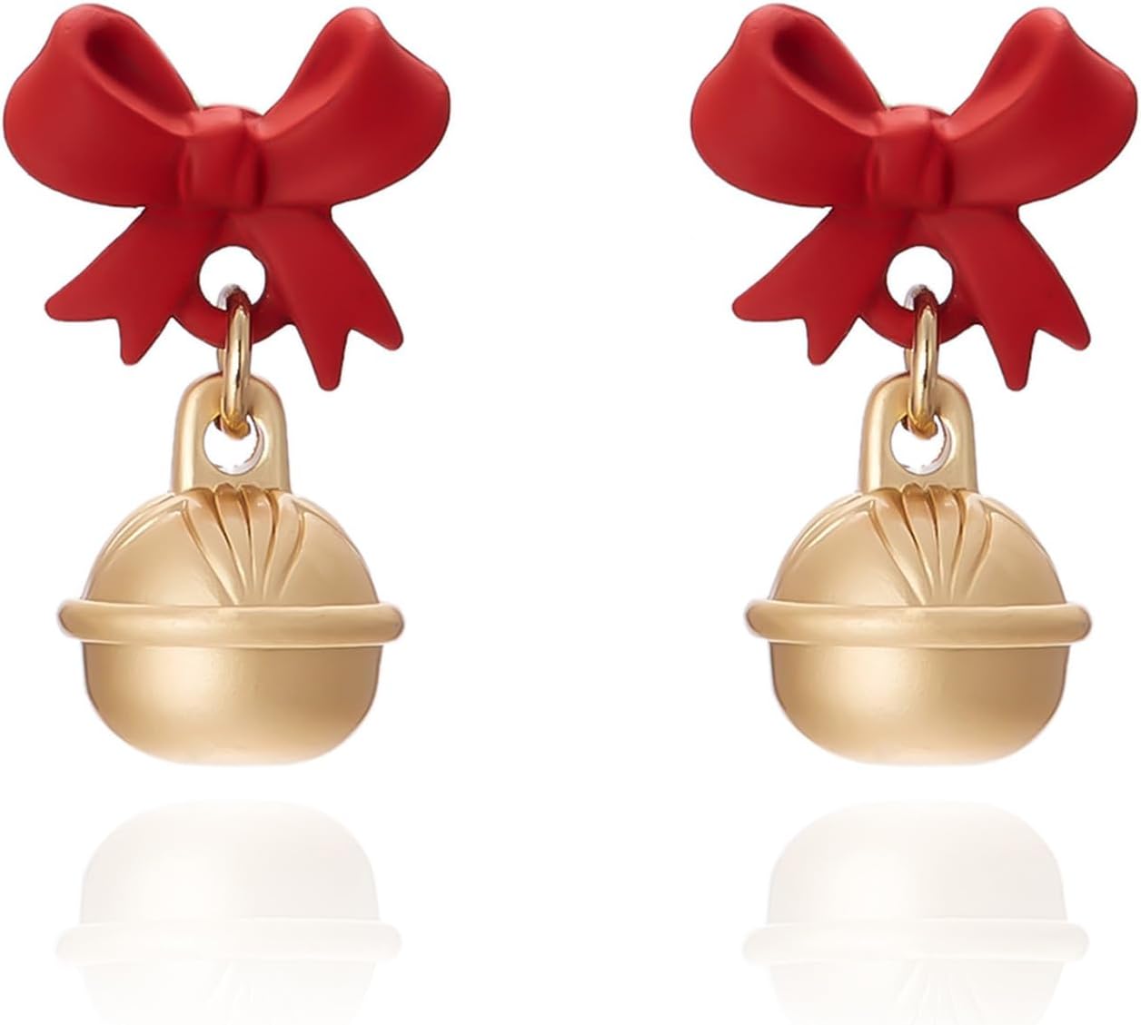 Christmas Earrings for Women Rhinestone Pearl Bow Earrings Holiday Jewelry Gifts Christmas Outfits for Women Decorations Gifts Stocking Stuffers - 我的商店我的商店我的商店