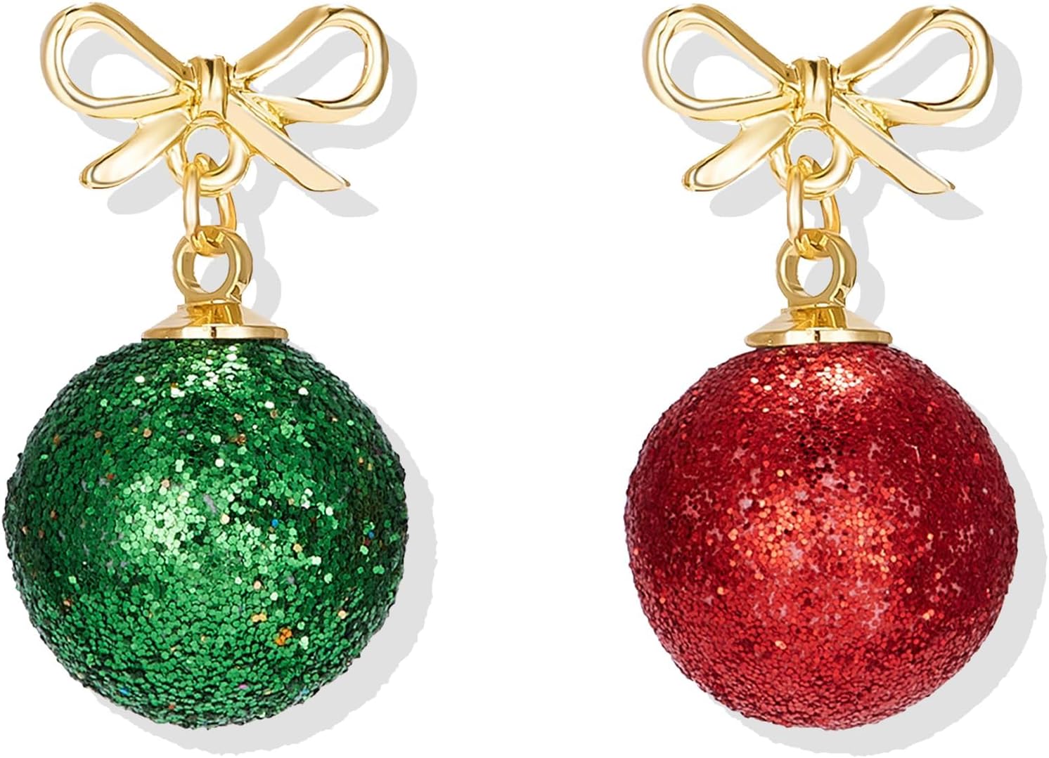 Christmas Earrings for Women Rhinestone Pearl Bow Earrings Holiday Jewelry Gifts Christmas Outfits for Women Decorations Gifts Stocking Stuffers - 我的商店我的商店我的商店