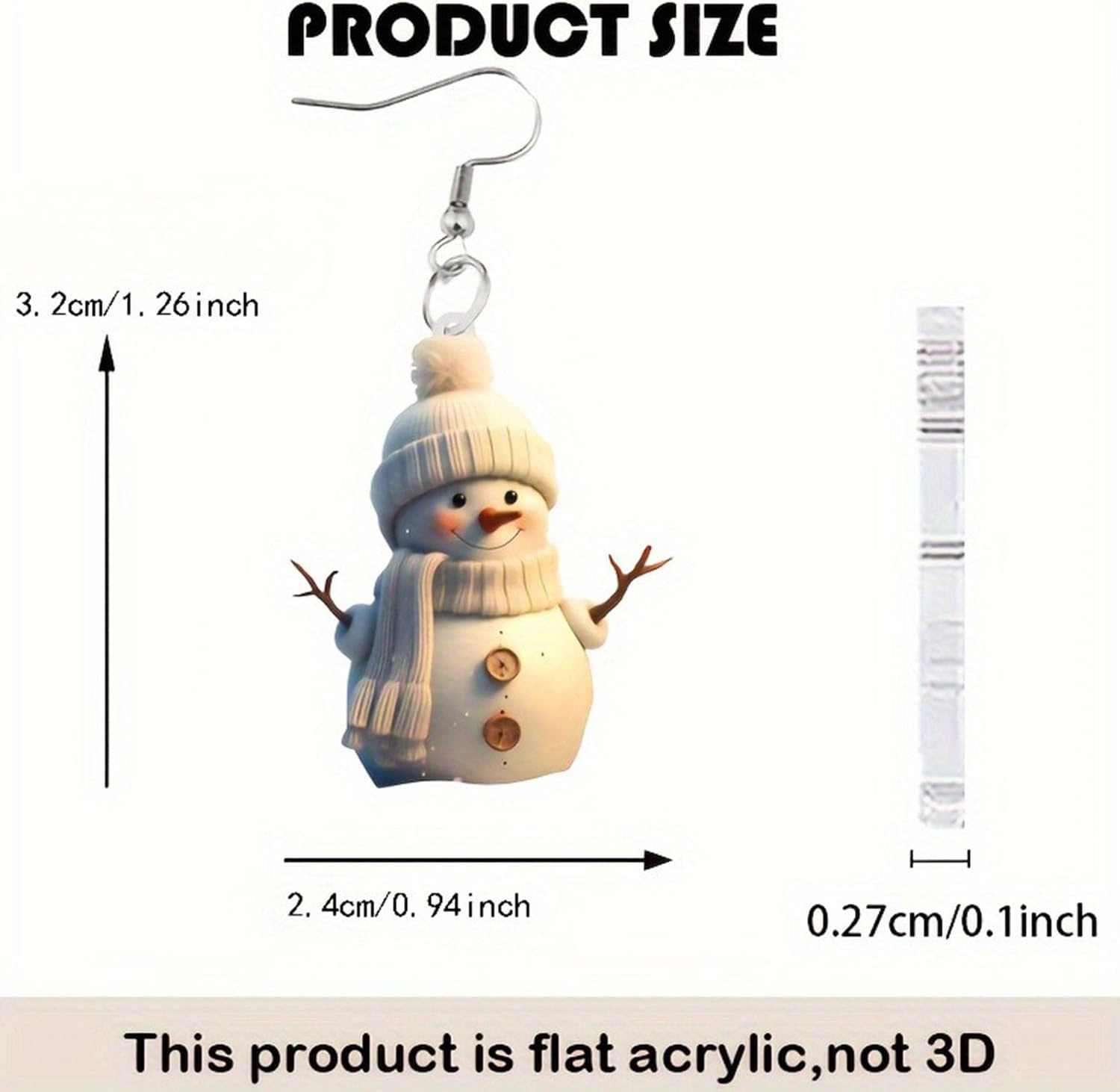 Christmas Earrings for Women Santa Claus Christmas Tree Snowflake Snowman Reindeer Dangle Earrings Winter Earrings Holiday Earring Christmas Jewelry Gifts for Women - QIAO Crystal我的商店QIAO Crystal