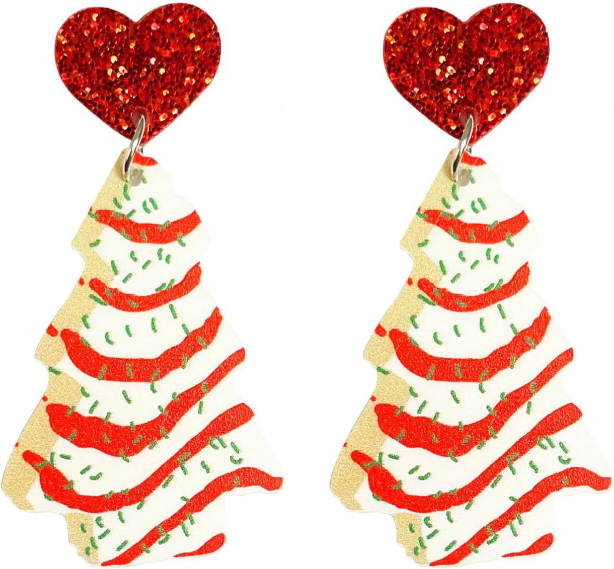 Christmas Earrings for Women Santa Claus Christmas Tree Snowflake Snowman Reindeer Dangle Earrings Winter Earrings Holiday Earring Christmas Jewelry Gifts for Women - QIAO Crystal我的商店QIAO Crystal