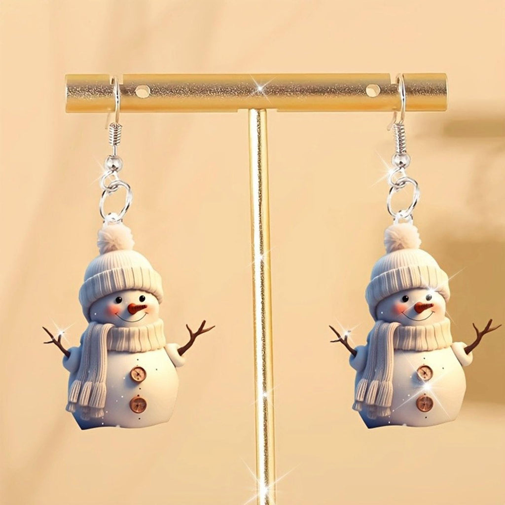 Christmas Earrings for Women Santa Claus Christmas Tree Snowflake Snowman Reindeer Dangle Earrings Winter Earrings Holiday Earring Christmas Jewelry Gifts for Women - QIAO Crystal我的商店QIAO Crystal