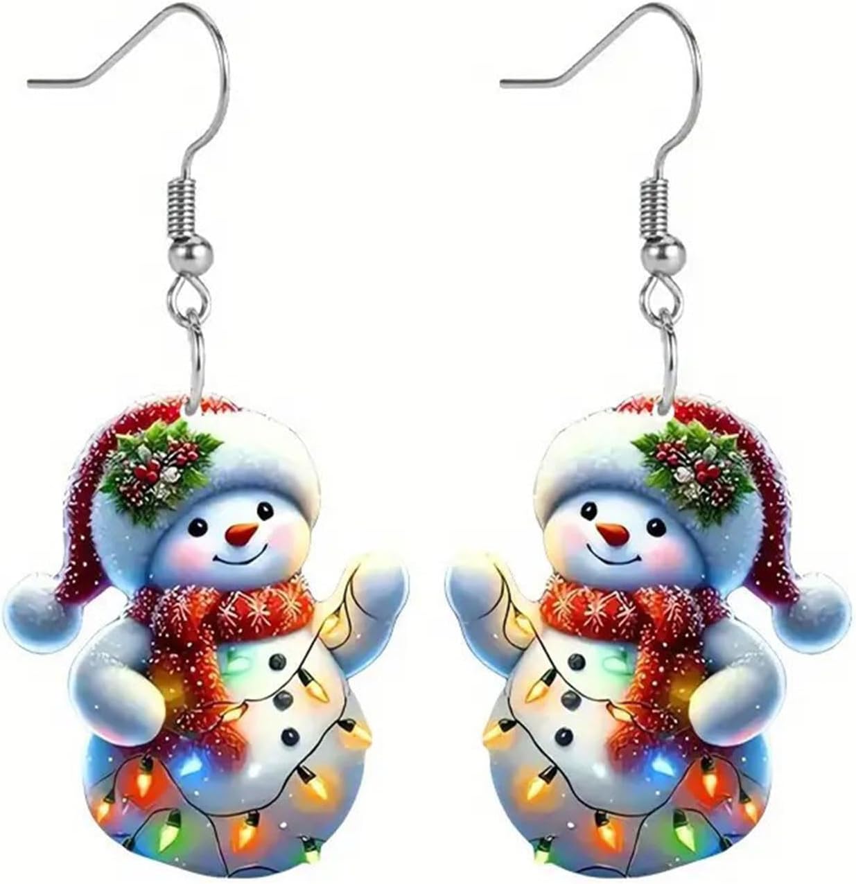 Christmas Earrings for Women Santa Claus Christmas Tree Snowflake Snowman Reindeer Dangle Earrings Winter Earrings Holiday Earring Christmas Jewelry Gifts for Women - QIAO Crystal我的商店QIAO Crystal