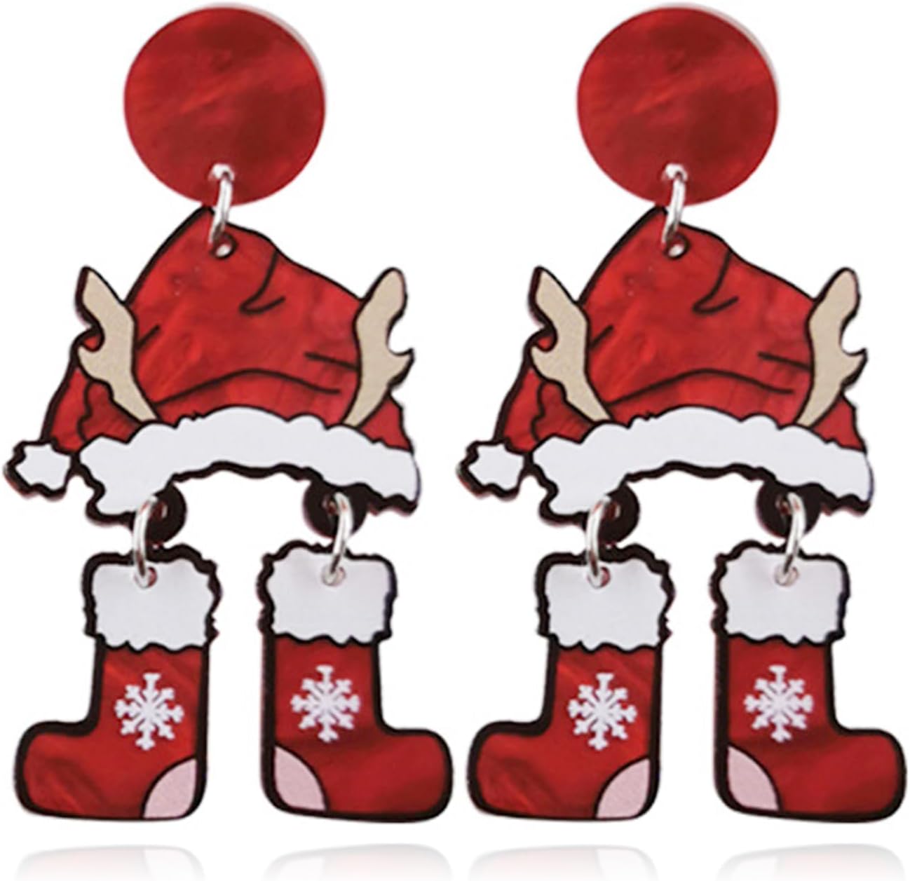 Christmas Earrings for Women Snowflake Earrings Winter Earrings Candy Earrings Christmas Tree Earrings Xmas Earrings Bow Christmas Earrings Christmas Gifts - 我的商店我的商店我的商店