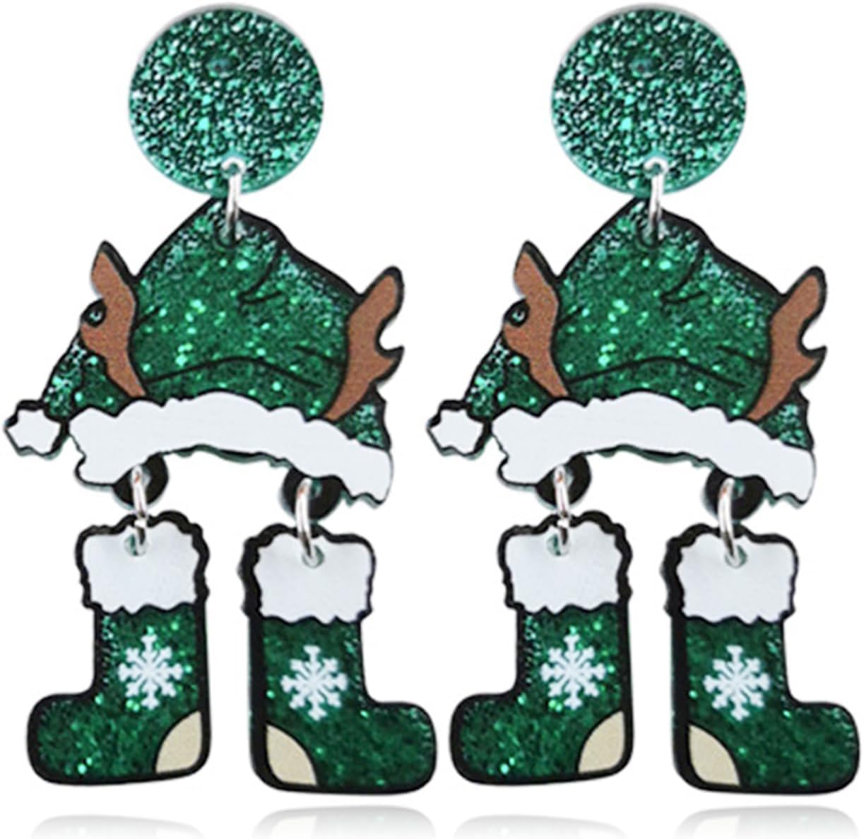 Christmas Earrings for Women Snowflake Earrings Winter Earrings Candy Earrings Christmas Tree Earrings Xmas Earrings Bow Christmas Earrings Christmas Gifts - 我的商店我的商店我的商店