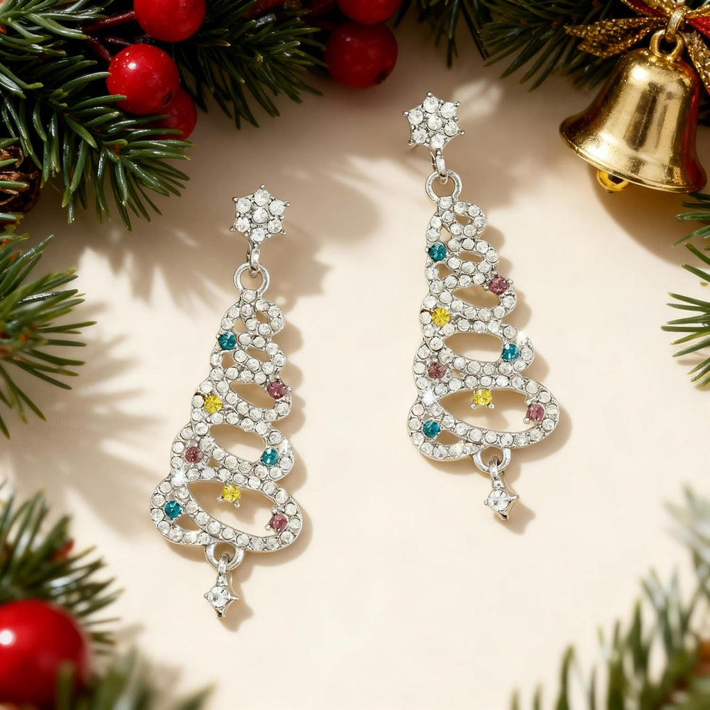 Christmas Earrings for Women Stocking Stuffers Bow Tree Snowflake Santa Claus Jingle Bell Drop Dangle Earrings Christmas Jewelry Gifts Outfits Accessories - 我的商店我的商店我的商店