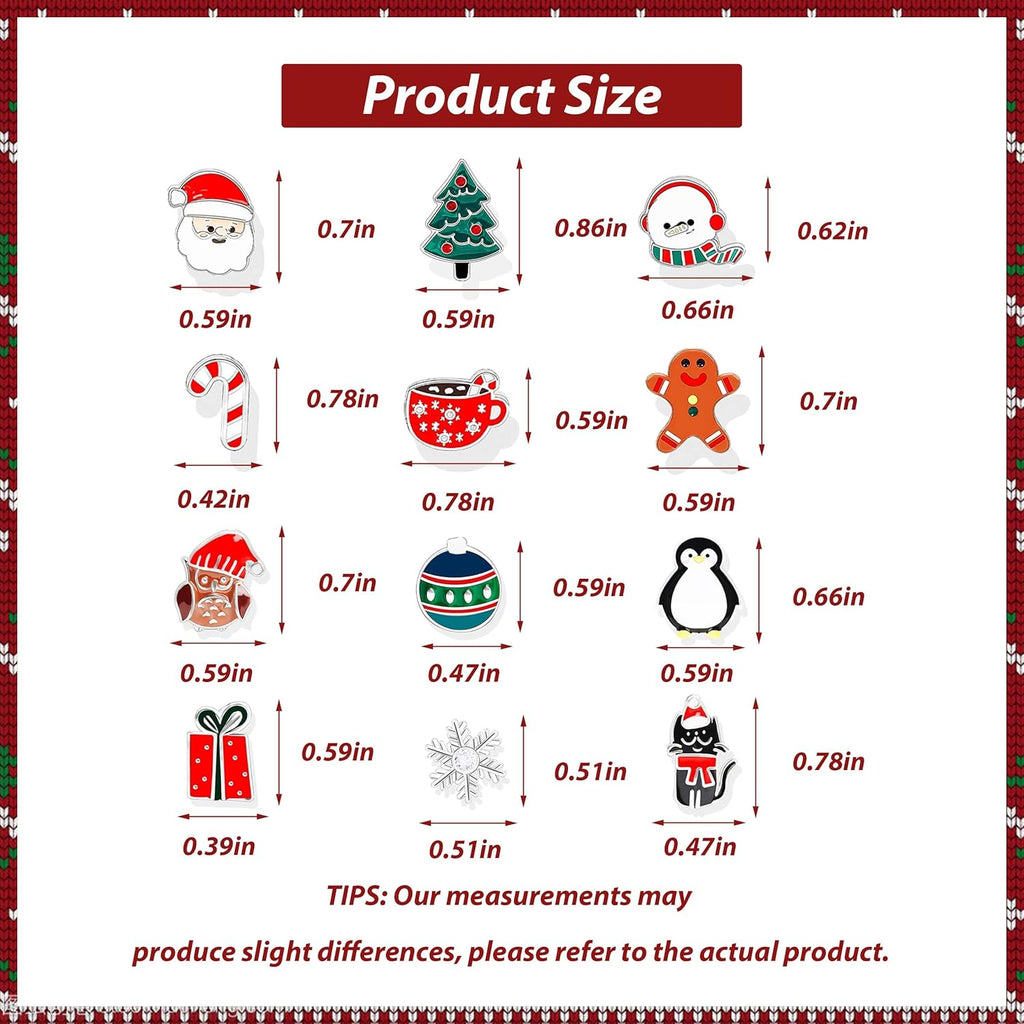 Christmas Earrings for Women Teen Girls Stocking Stuffers Tree Cake Snowflake Candy Cane Penguin Gingerbread Earrings Christmas Gifts Ouftits Accessories - 我的商店我的商店我的商店