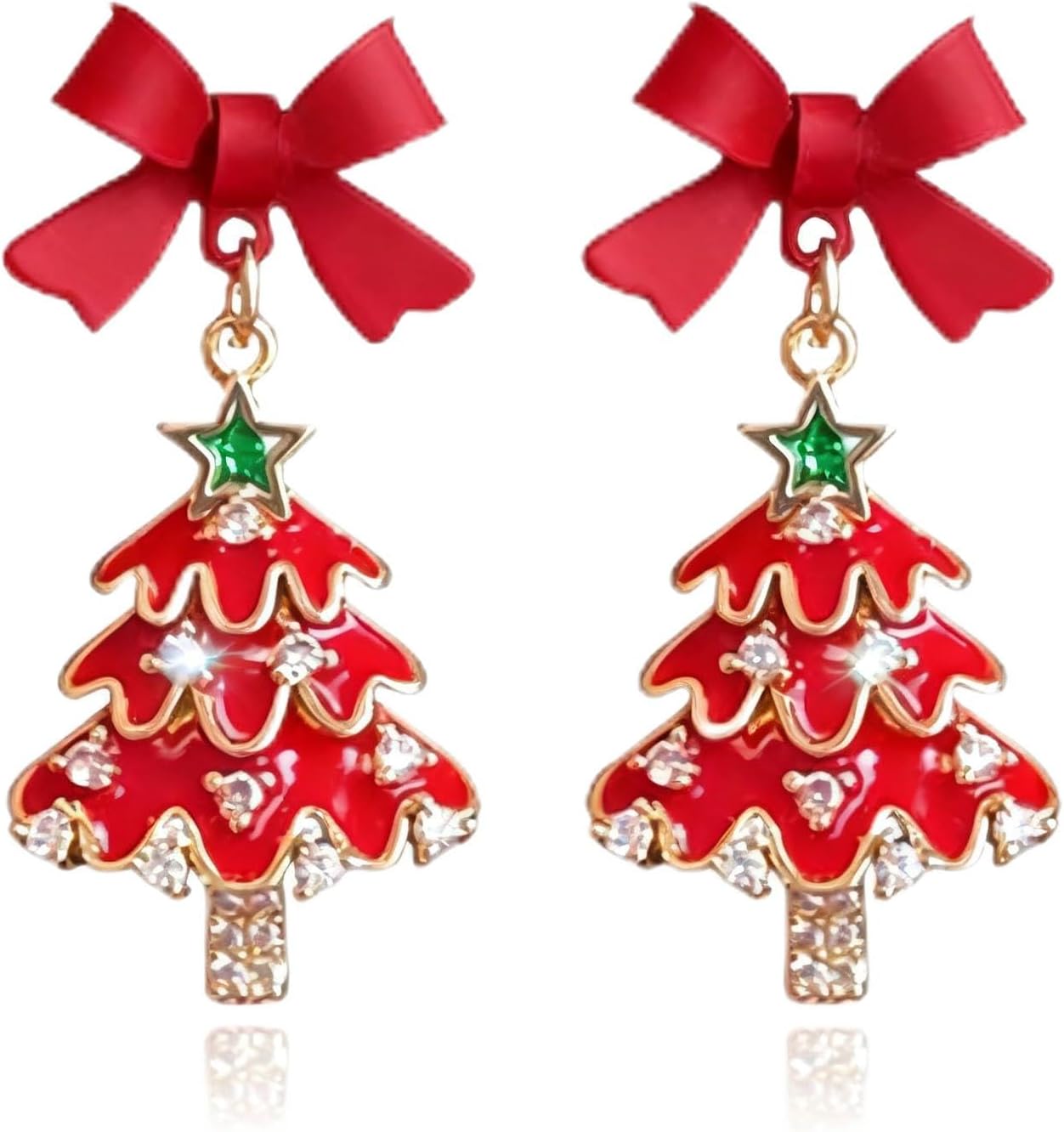 Christmas Earrings for Women Teen Girls Stocking Stuffers Tree Cake Snowflake Candy Cane Penguin Gingerbread Earrings Christmas Gifts Ouftits Accessories - 我的商店我的商店我的商店