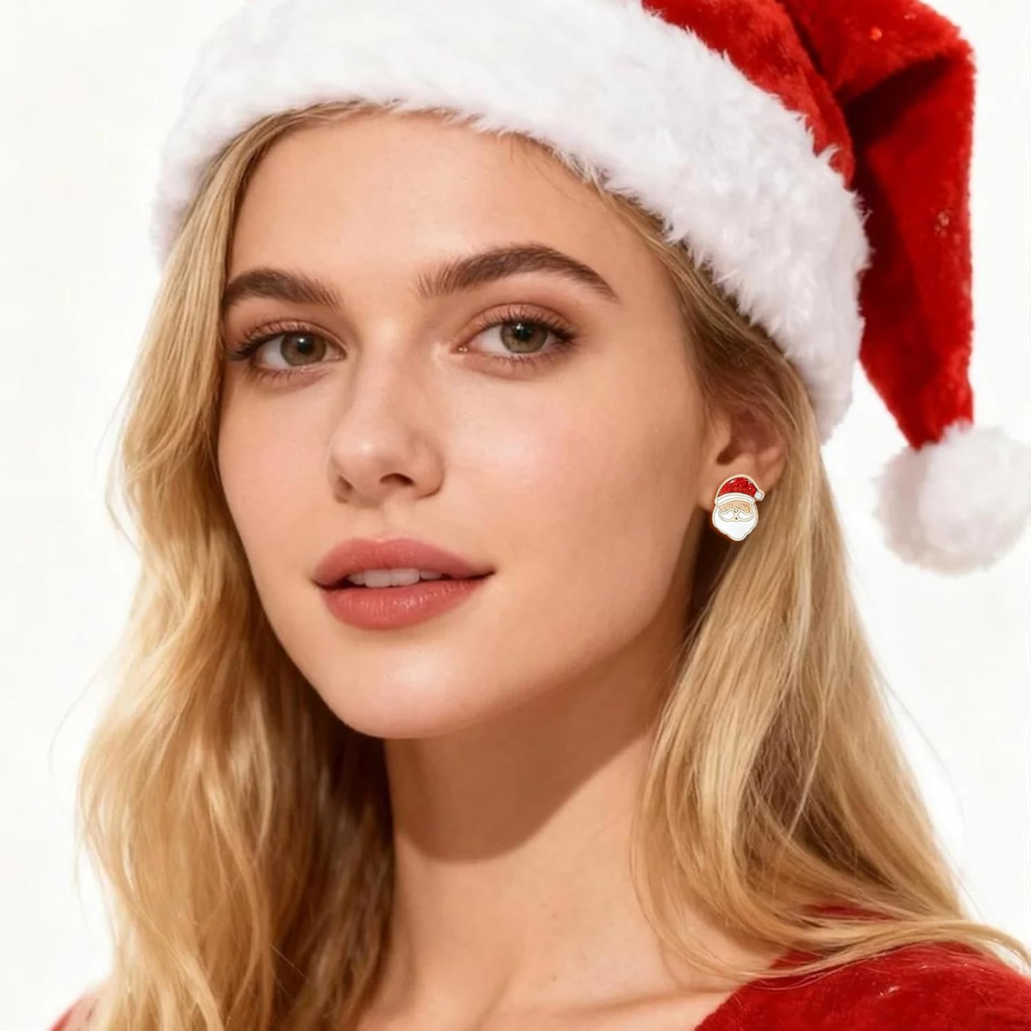 Christmas Earrings for Women Trendy Stuff Christmas Stocking Stuffers Jingle Bells Tree Deer Santa Candy Bow Snowflake Earring Jewelry Xmas Gifts - 我的商店我的商店我的商店
