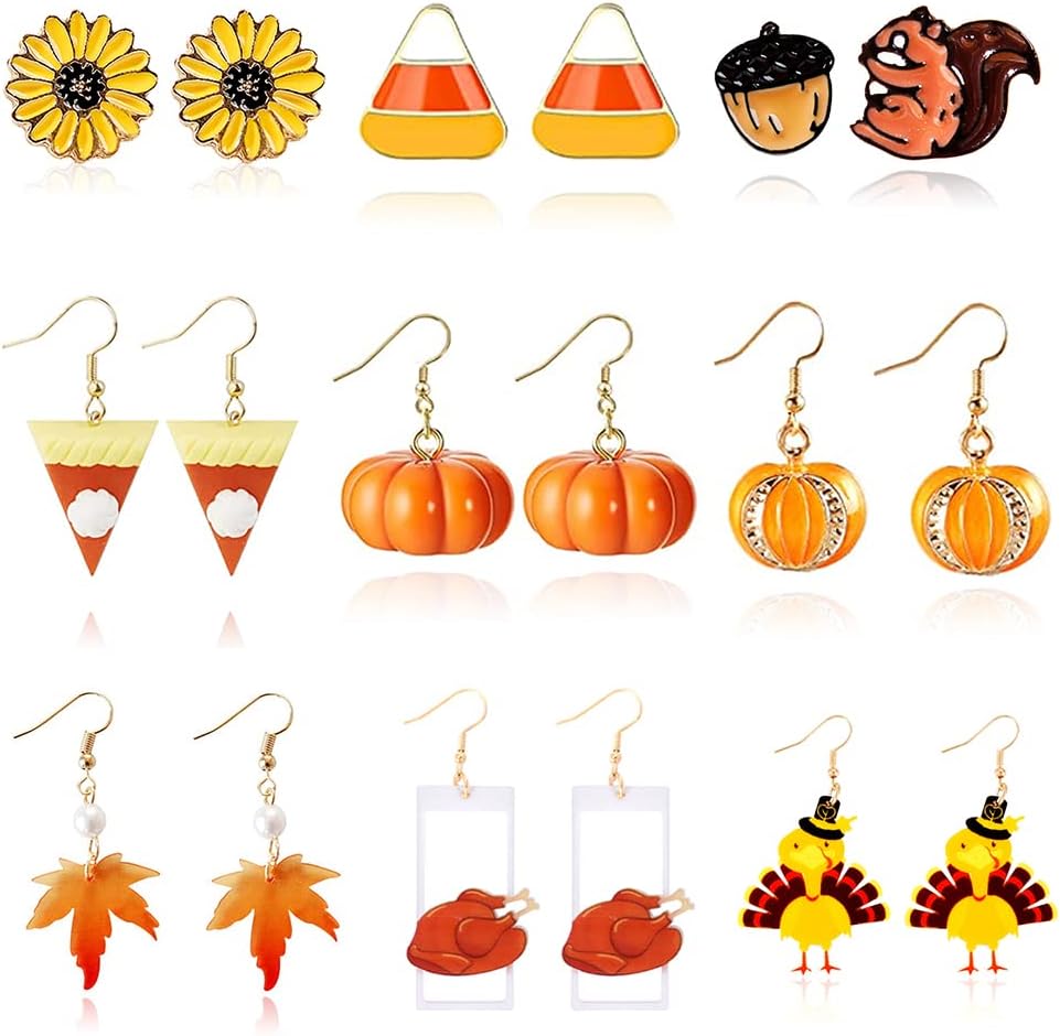 Christmas Earrings for Women Trendy Stuff Christmas Stocking Stuffers Jingle Bells Tree Deer Santa Candy Bow Snowflake Earring Jewelry Xmas Gifts - 我的商店我的商店我的商店