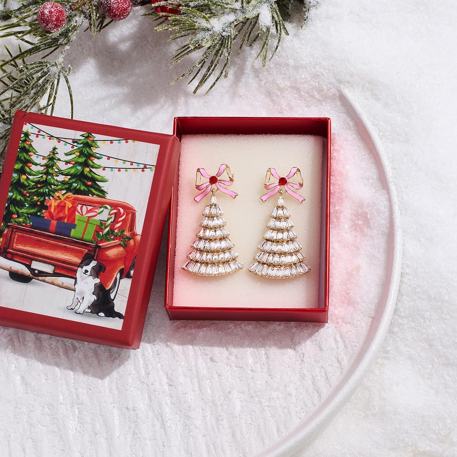 Christmas Earrings for Women With Dangle Earring Christmas Holiday Season Jewelry Gift - 我的商店我的商店我的商店