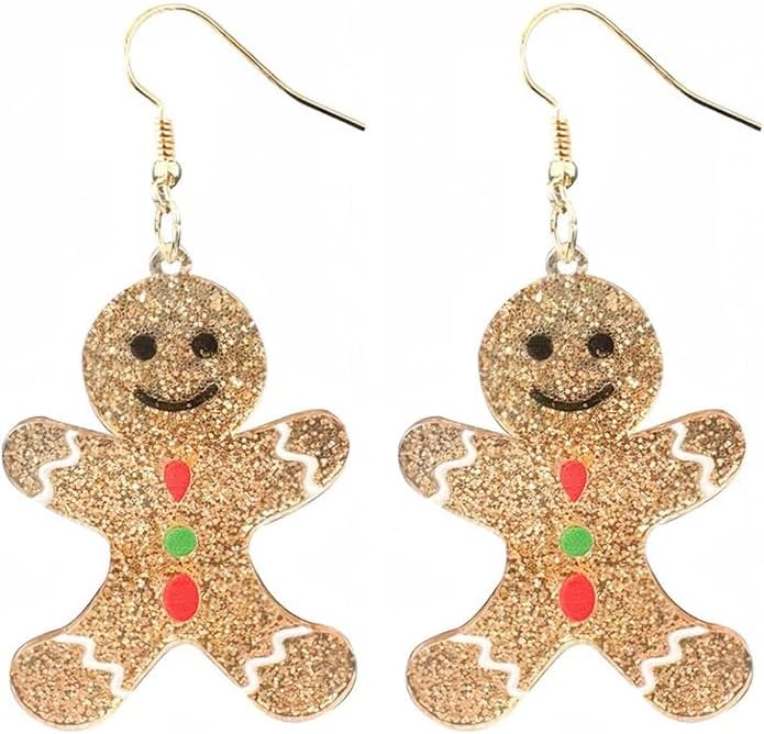 Christmas Earrings For Women, Xmas Accessories, Red White Green Drop Dangle Earrings for Holiday, Christmas Jewelry Gift. - 我的商店我的商店我的商店