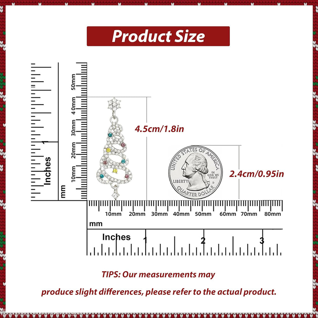 Christmas Earrings for Women Xmas Tree Cake Earrings Jewelry Holiday Gift Stocking Stuffers for Christmas Decorations Gifts Shirts Outfits 2025 White Elephant Gifts - 我的商店我的商店我的商店