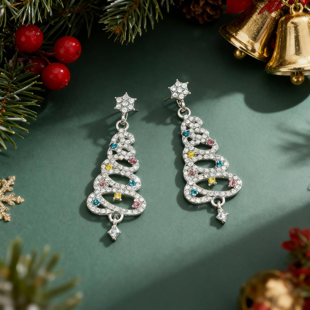 Christmas Earrings for Women Xmas Tree Cake Earrings Jewelry Holiday Gift Stocking Stuffers for Christmas Decorations Gifts Shirts Outfits 2025 White Elephant Gifts - 我的商店我的商店我的商店