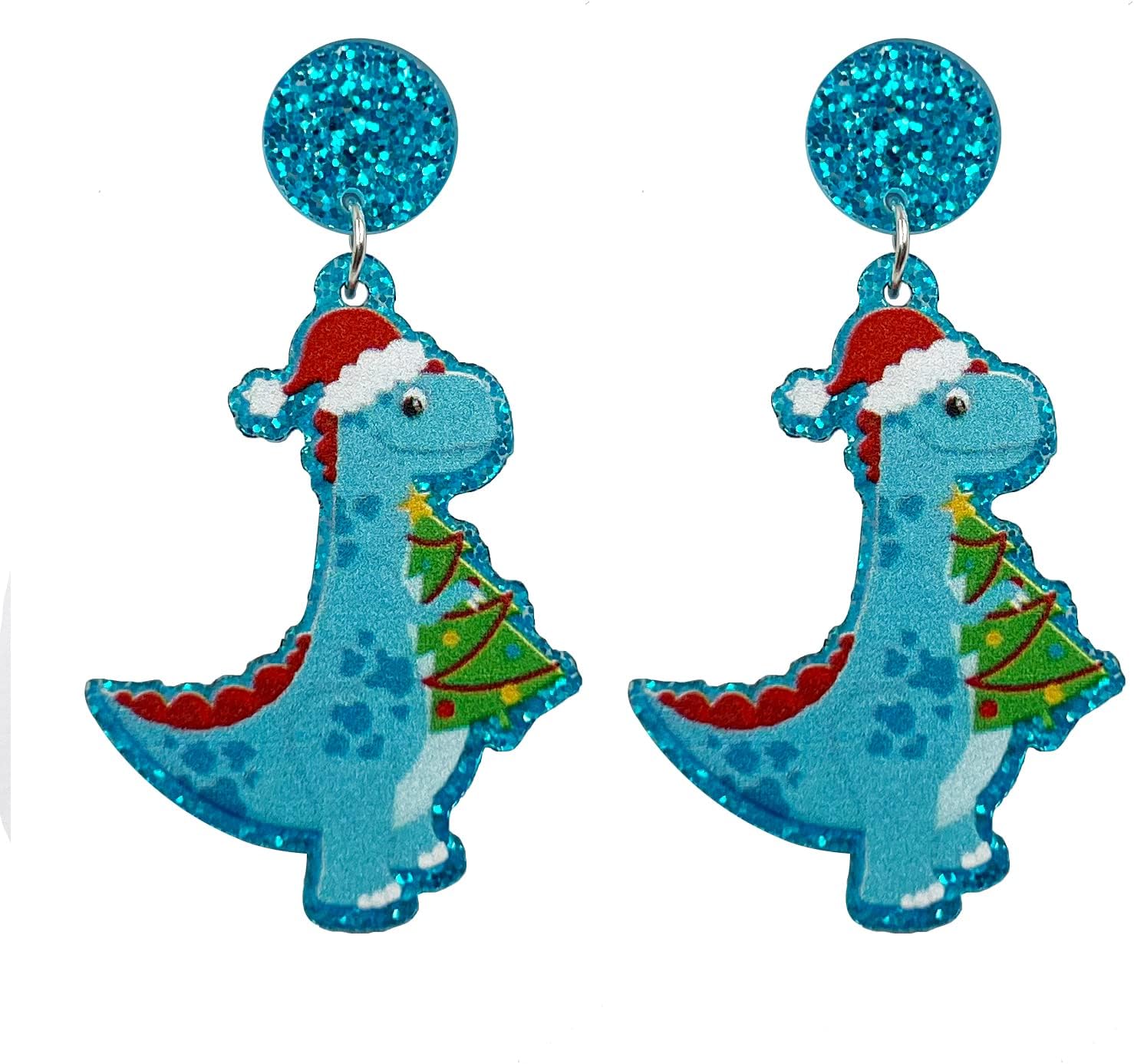 Christmas Earrings for Women,ChristmasTree Cake Earrings Acrylic ChristmasTree Tree Drop Dangle Earrings Xmas Festive Holiday Accessory Christmas Stocking Stuffers for Women - QIAO Crystal我的商店QIAO Crystal