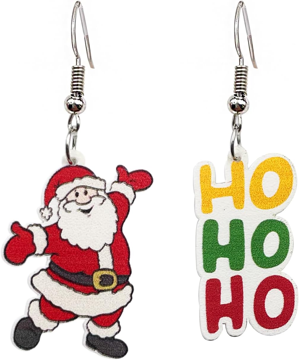 Christmas Earrings for Women,ChristmasTree Cake Earrings Acrylic ChristmasTree Tree Drop Dangle Earrings Xmas Festive Holiday Accessory Christmas Stocking Stuffers for Women - QIAO Crystal我的商店QIAO Crystal