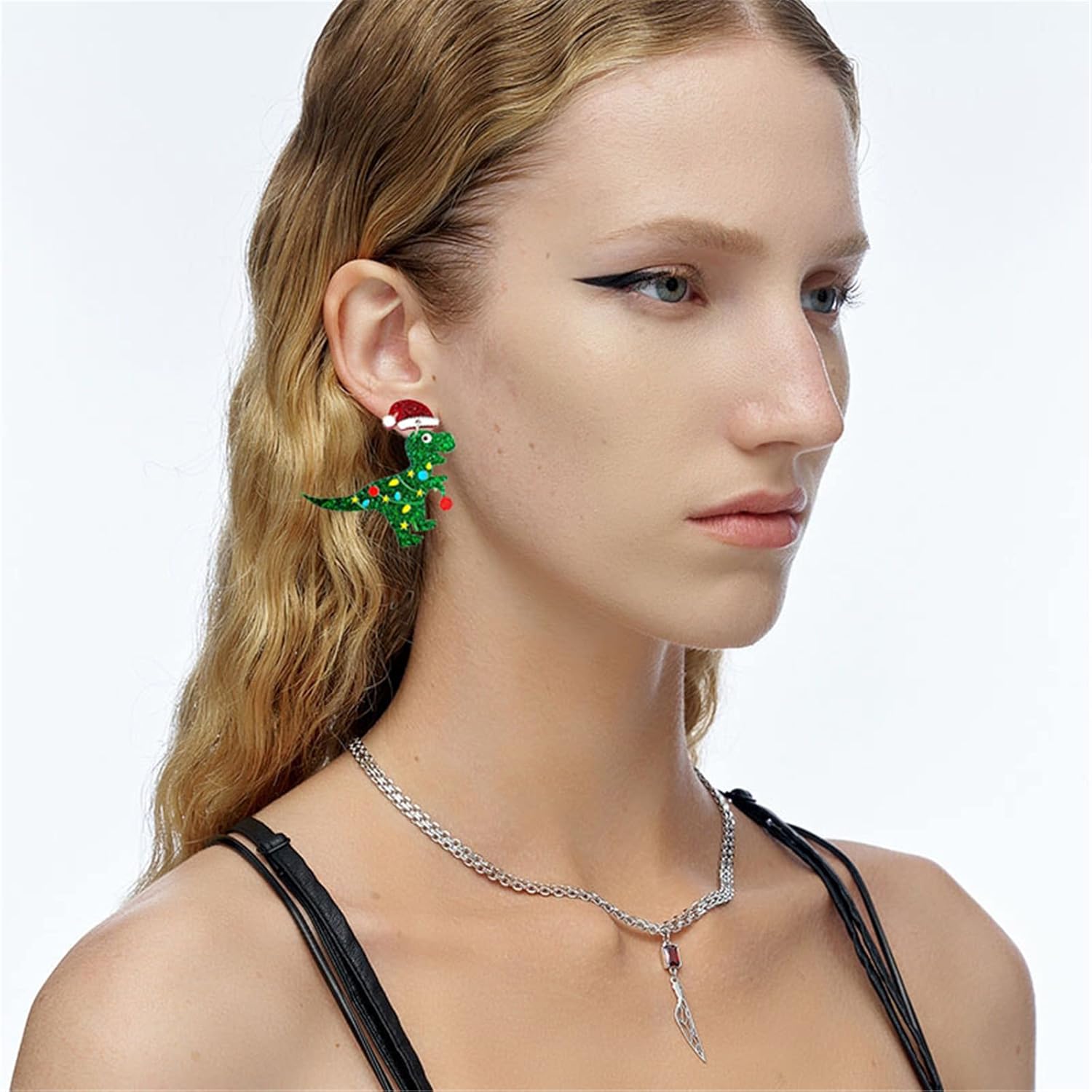 Christmas Earrings Funny Christmas Dangle Earrings for Women Holiday Earrings Acrylic Gingerbread Snowflake Gloves Wine Glass Reindeer Xmas Earrings Christmas Jewelry - 我的商店我的商店我的商店