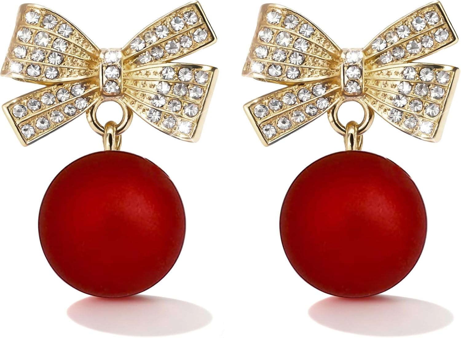 Christmas Earrings Gifts for Women Stocking Stuffers Holiday Earrings Bow Bell Candy Santa Claus Reindeer Earrings Christmas Tree Cake Earrings Bulk Christmas Jewelry Gifts - QIAO Crystal我的商店QIAO Crystal