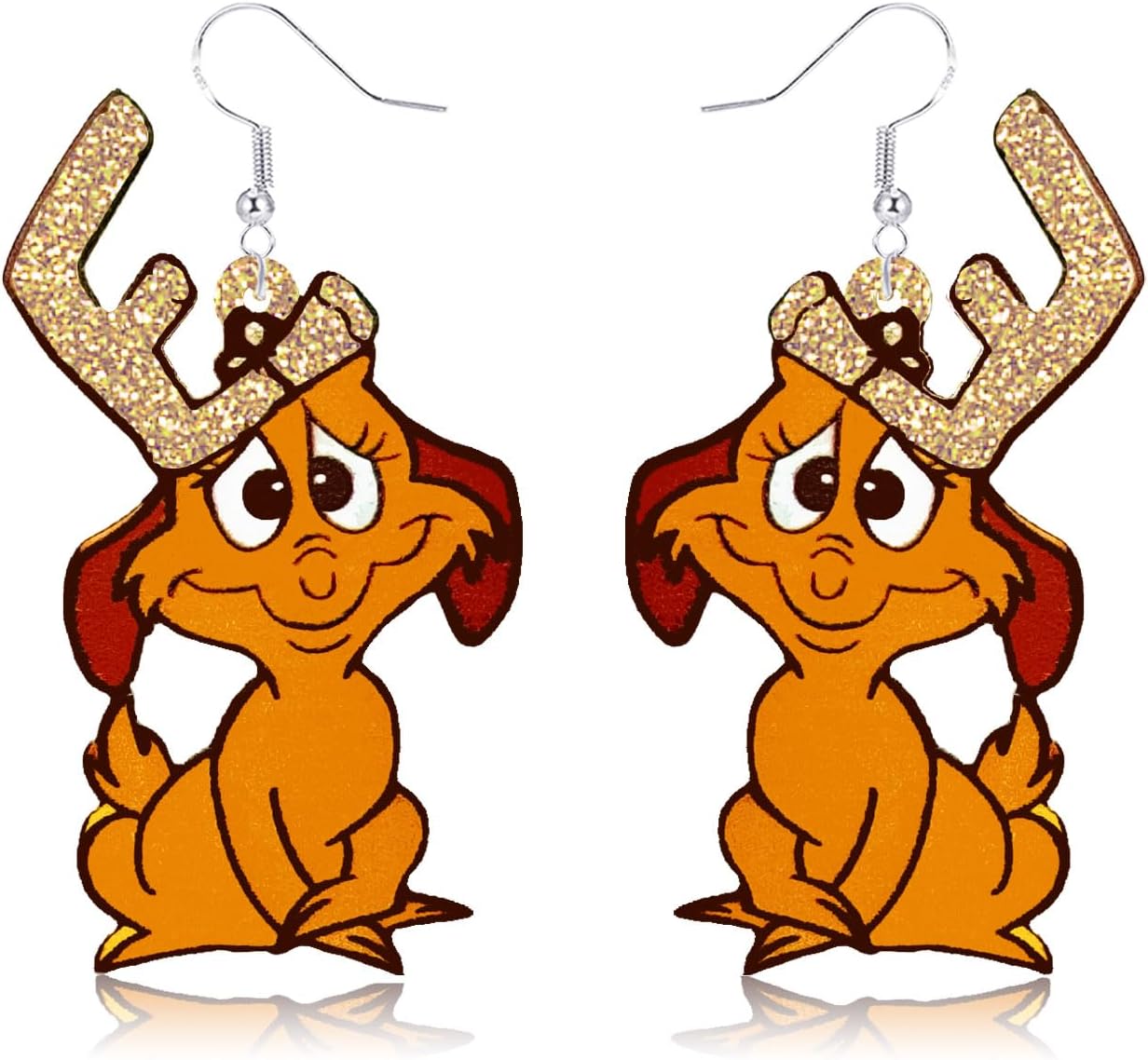 Christmas Earrings, Lightweight Acrylic Christmas Earrings for Women, Earrings Accessories for Christmas Costume, Christmas Party Favors 2024 Cute Holiday Jewelry - 我的商店我的商店我的商店