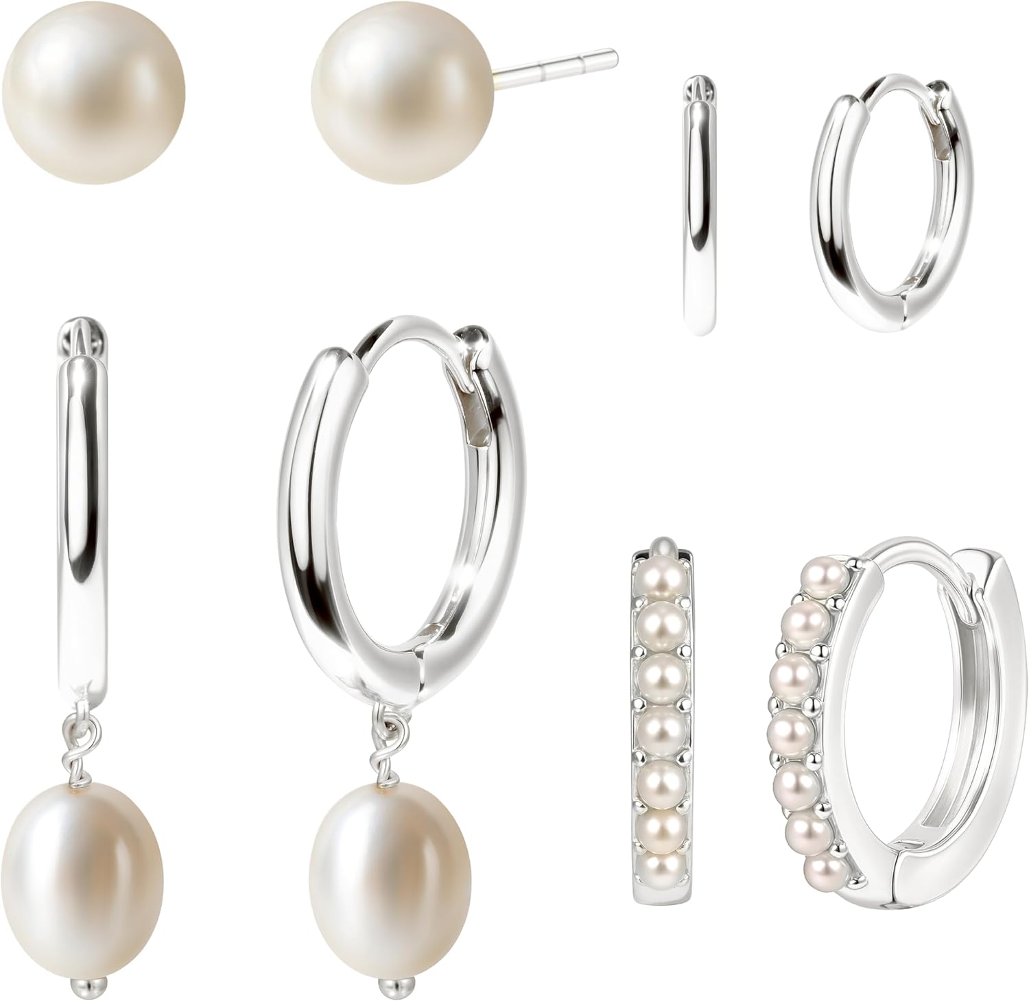 Christmas Earrings Small Gold Huggie Hoop Earrings Set for Women Men Hypoallergenic 14K Plated Stack Cartilage Earrings, Multiple Piercing Lightweight Mini Thin Cute Dainty Trendy Jewelry Set Christmas Gifts for Women - QIAO Crystal我的商店QIAO Crystal