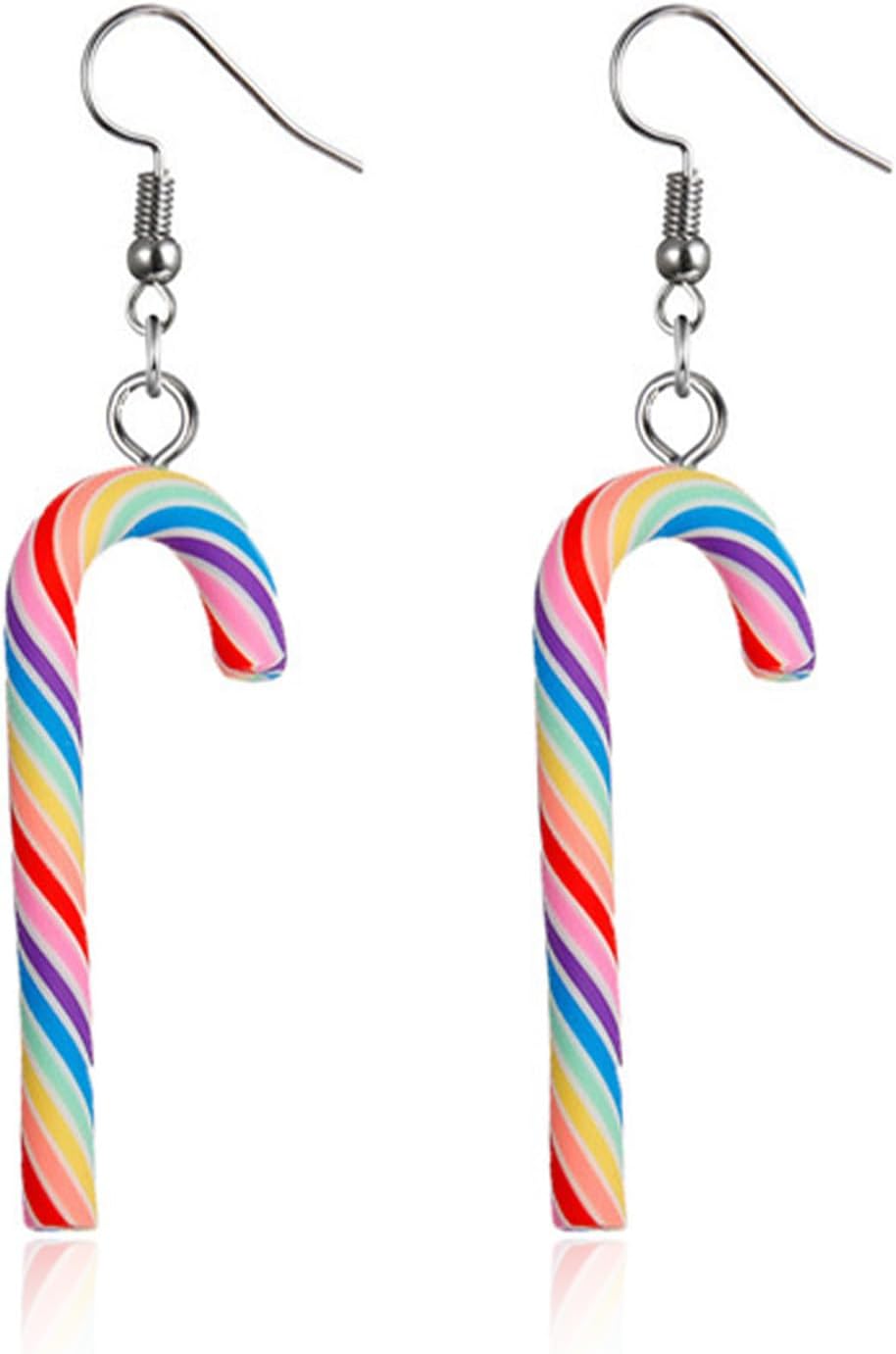 Christmas Earrings Stocking Stuffers for Women Xmas Snowflake Candy Cane Drop Dangle Earrings Holiday Jewelry Christmas Decorations Gifts Outfits Accessories - 我的商店我的商店我的商店