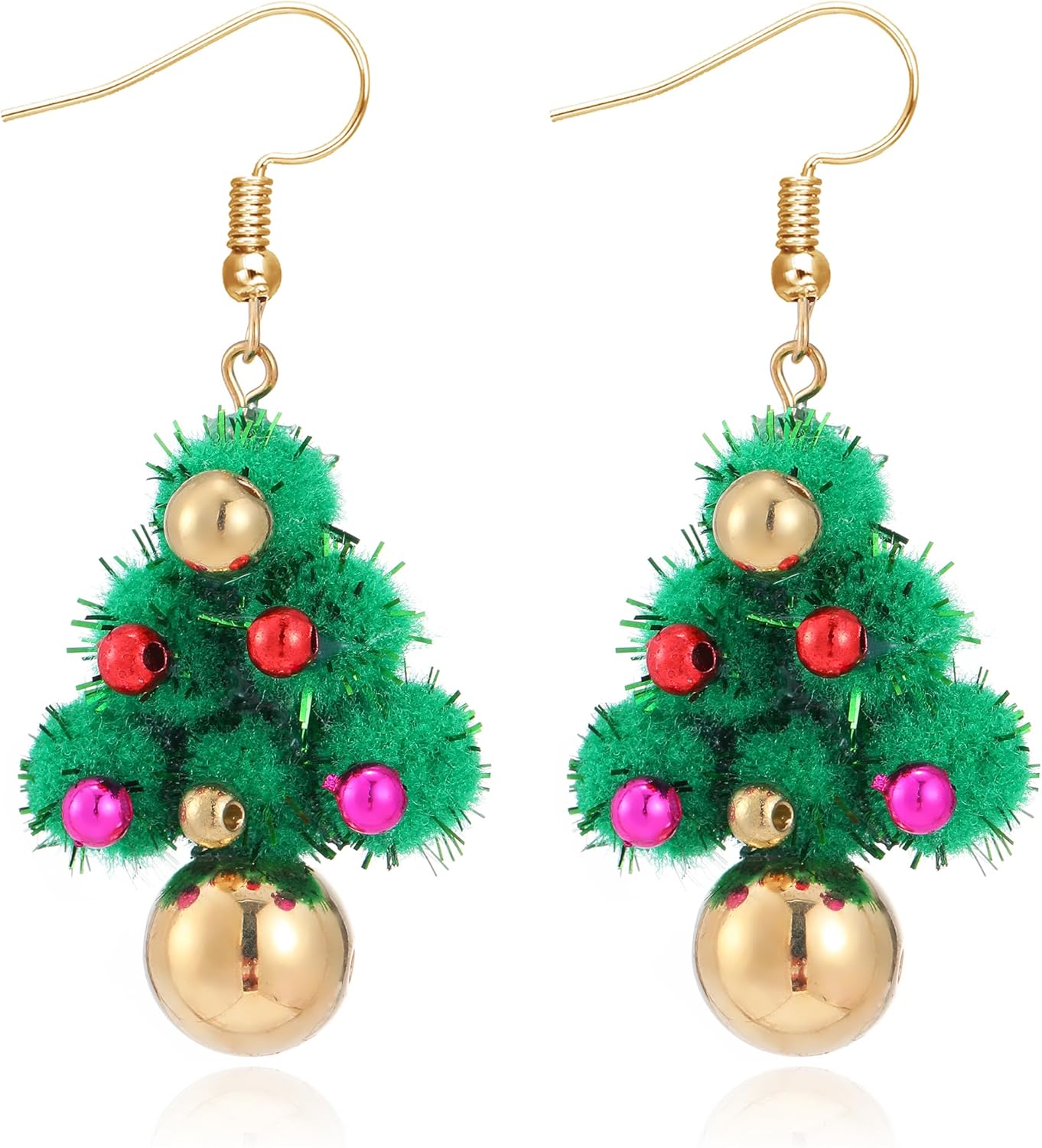 Christmas Earrings Stocking Stuffers for Women Xmas Snowflake Candy Cane Drop Dangle Earrings Holiday Jewelry Christmas Decorations Gifts Outfits Accessories - 我的商店我的商店我的商店