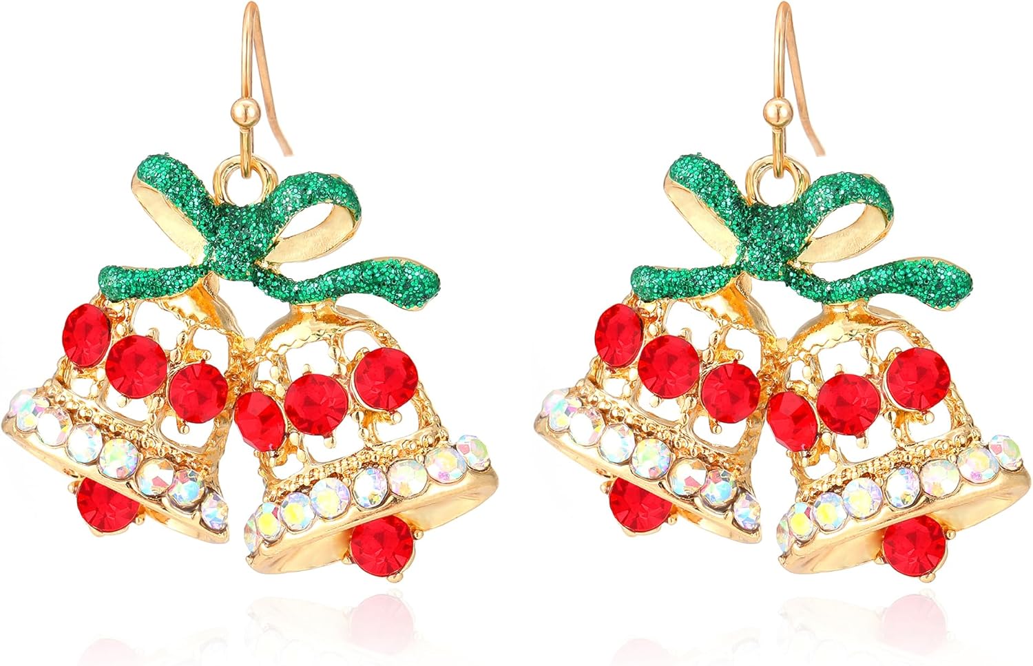 Christmas Earrings Stocking Stuffers for Women Xmas Snowflake Candy Cane Drop Dangle Earrings Holiday Jewelry Christmas Decorations Gifts Outfits Accessories - 我的商店我的商店我的商店