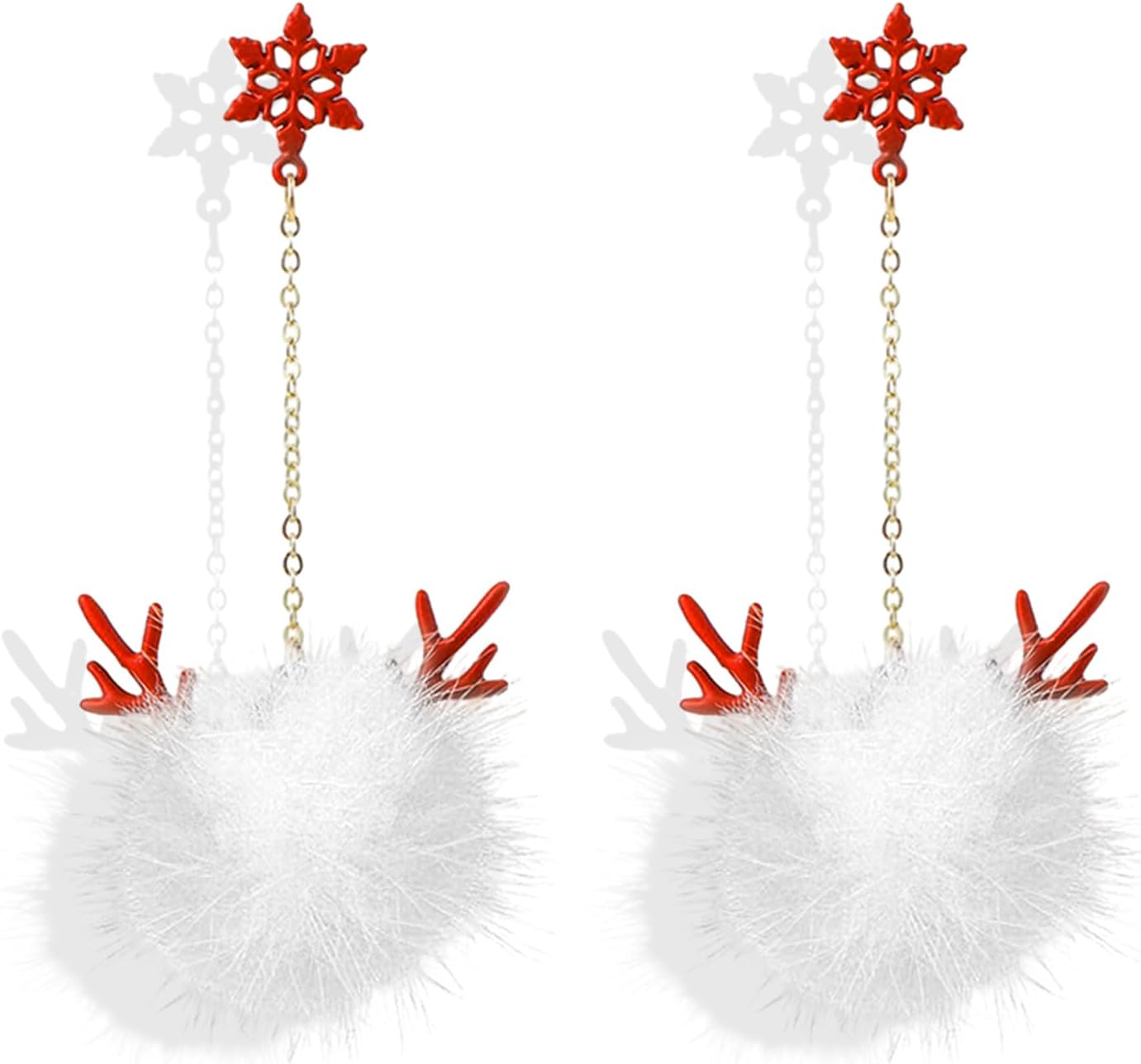 Christmas Earrings Stocking Stuffers for Women Xmas Snowflake Candy Cane Drop Dangle Earrings Holiday Jewelry Christmas Decorations Gifts Outfits Accessories - 我的商店我的商店我的商店