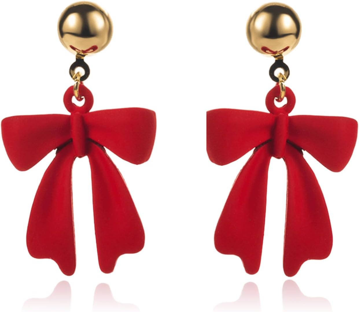 Christmas Earrings Stocking Stuffers Gifts for Women Bow Xmas Tree Light Bulb Elk Reindeer Candy Cane Dangle Earrings Christmas Party Dresses Outfits Holiday Jewelry Stocking Accessories - QIAO Crystal我的商店QIAO Crystal