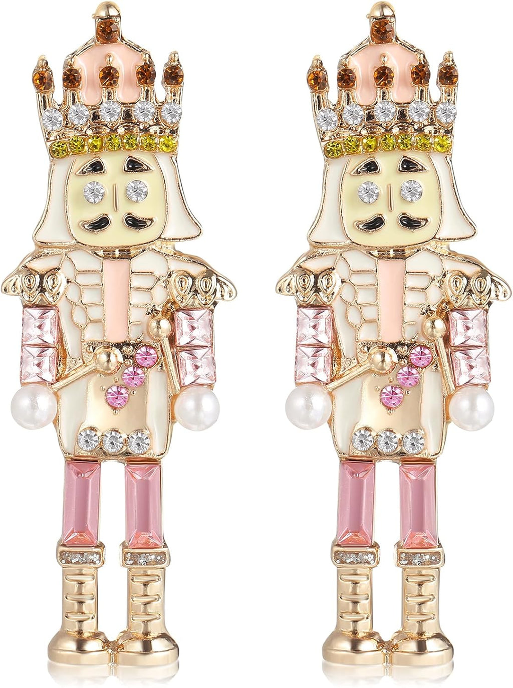 Christmas Earrings Stud Earring Christmas Pierced Earrings for Women Holiday Earring Nutcracker Jewelry - 我的商店我的商店我的商店