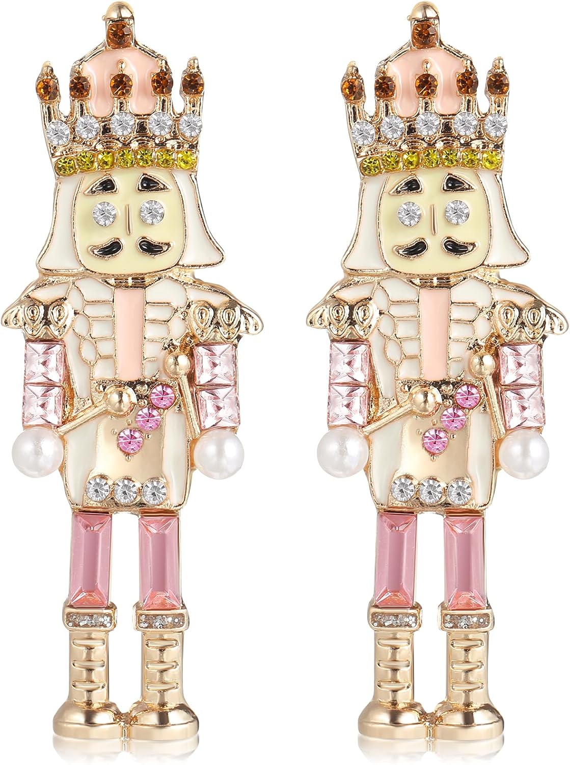 Christmas Earrings Stud Earring Christmas Pierced Earrings for Women Holiday Earring Nutcracker Jewelry - 我的商店我的商店我的商店