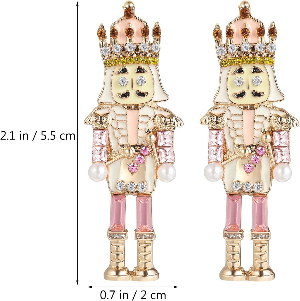 Christmas Earrings Stud Earring Christmas Pierced Earrings for Women Holiday Earring Nutcracker Jewelry - 我的商店我的商店我的商店