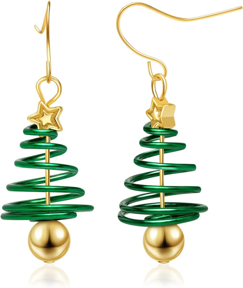 Christmas Earrings Xmas Drop Dangle Earrings for Women Holiday Earring Christmas Jewelry Gift - 我的商店我的商店我的商店